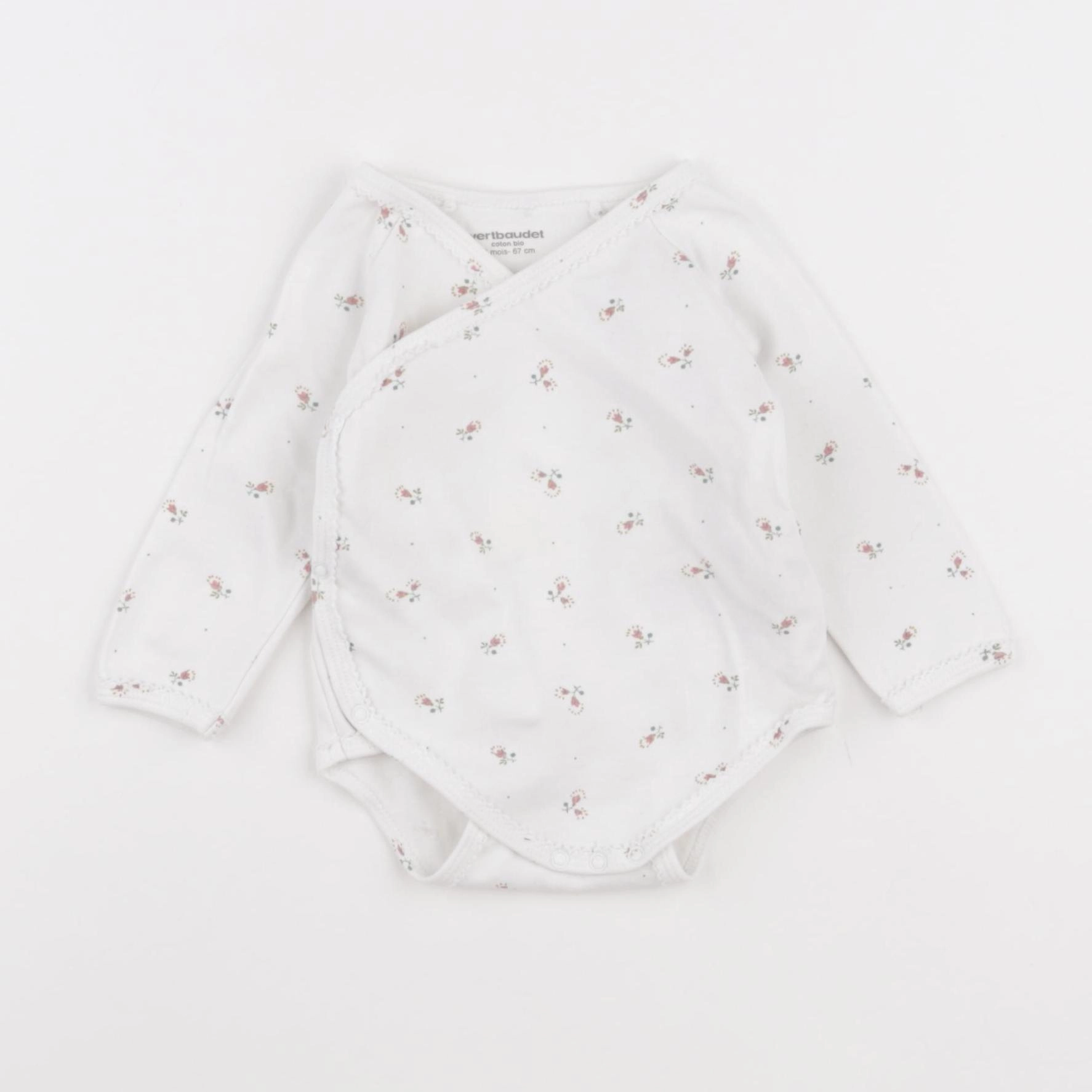 Vertbaudet - body blanc - 6 mois