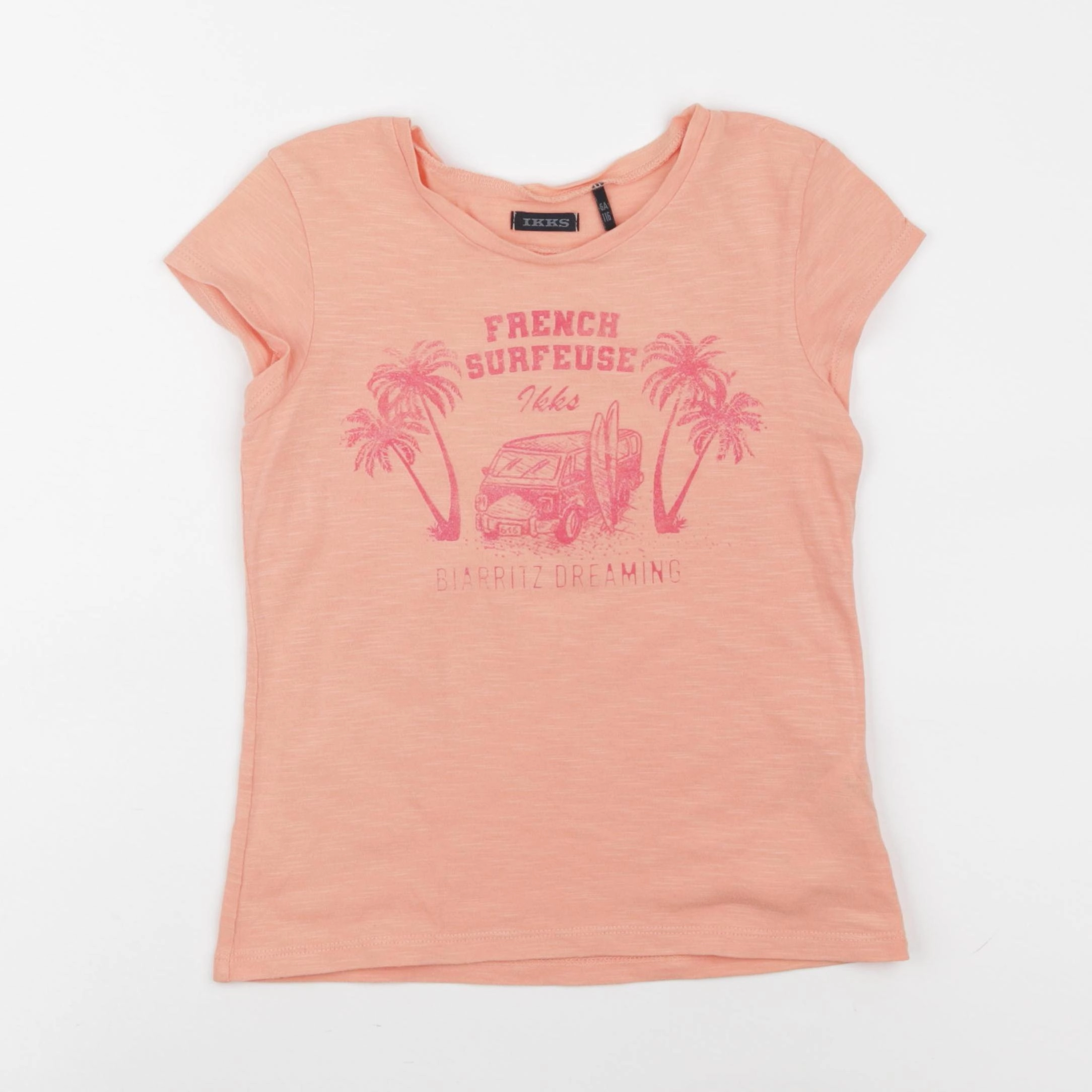 IKKS - tee-shirt orange - 6 ans
