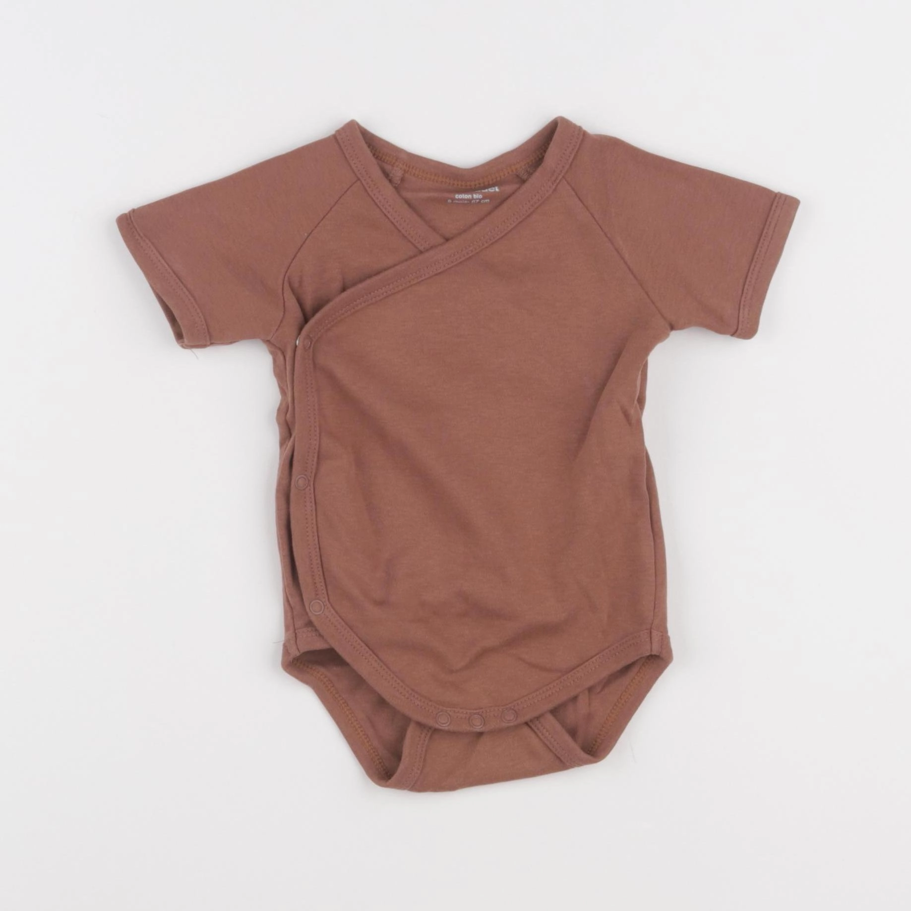 Vertbaudet - body marron - 6 mois