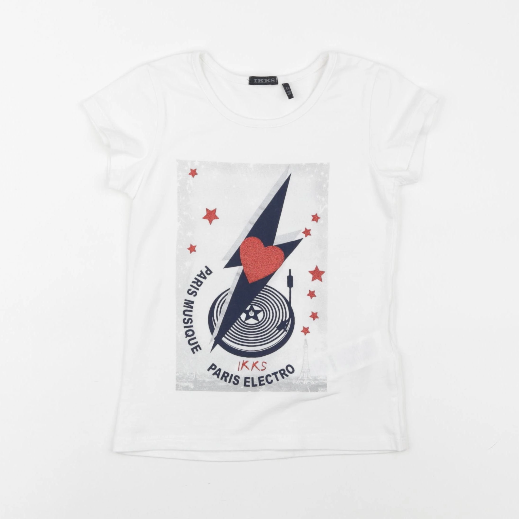 IKKS - tee-shirt blanc - 5 ans