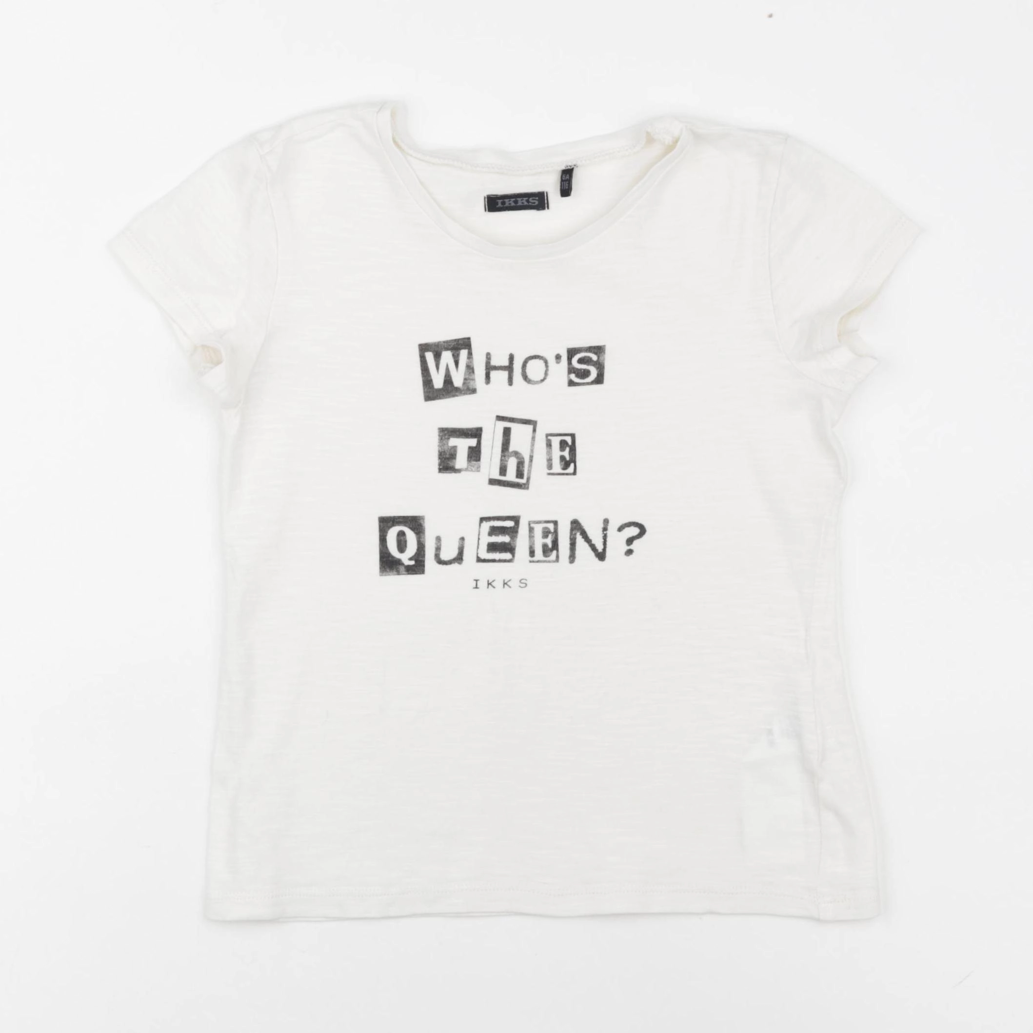IKKS - tee-shirt blanc - 6 ans