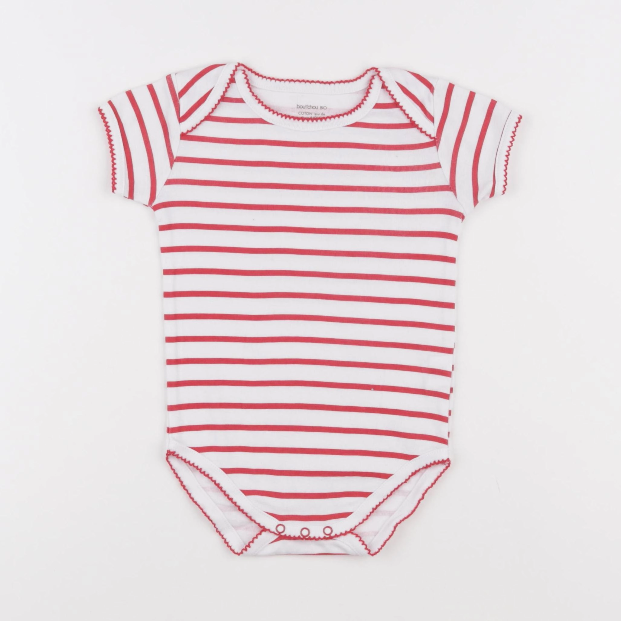 Boutchou - body blanc, rouge - 24 mois