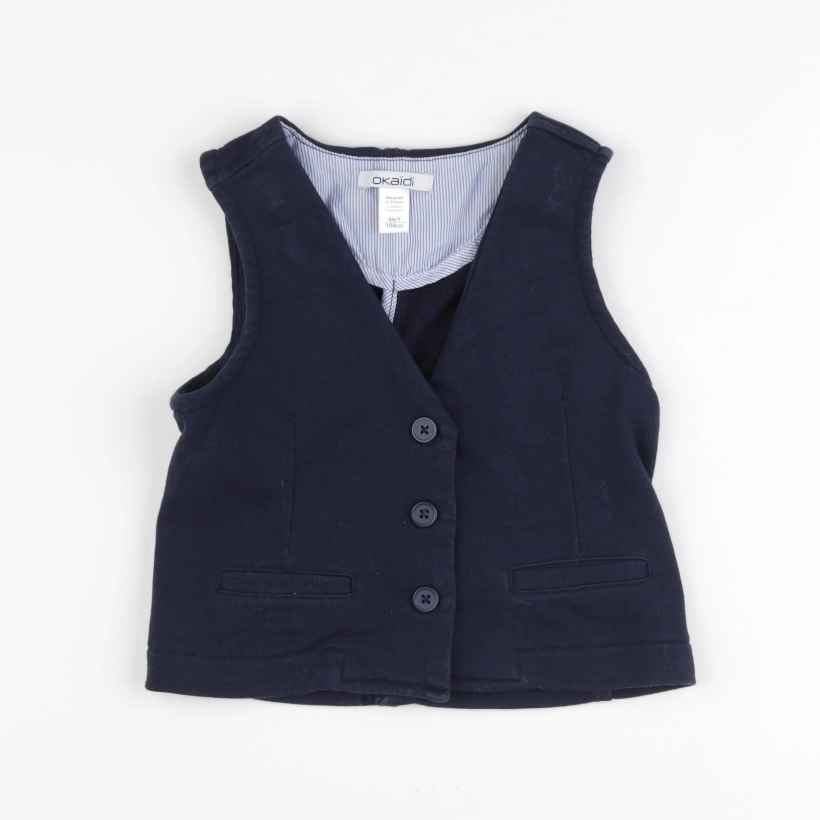 Okaidi - gilet bleu - 4 ans