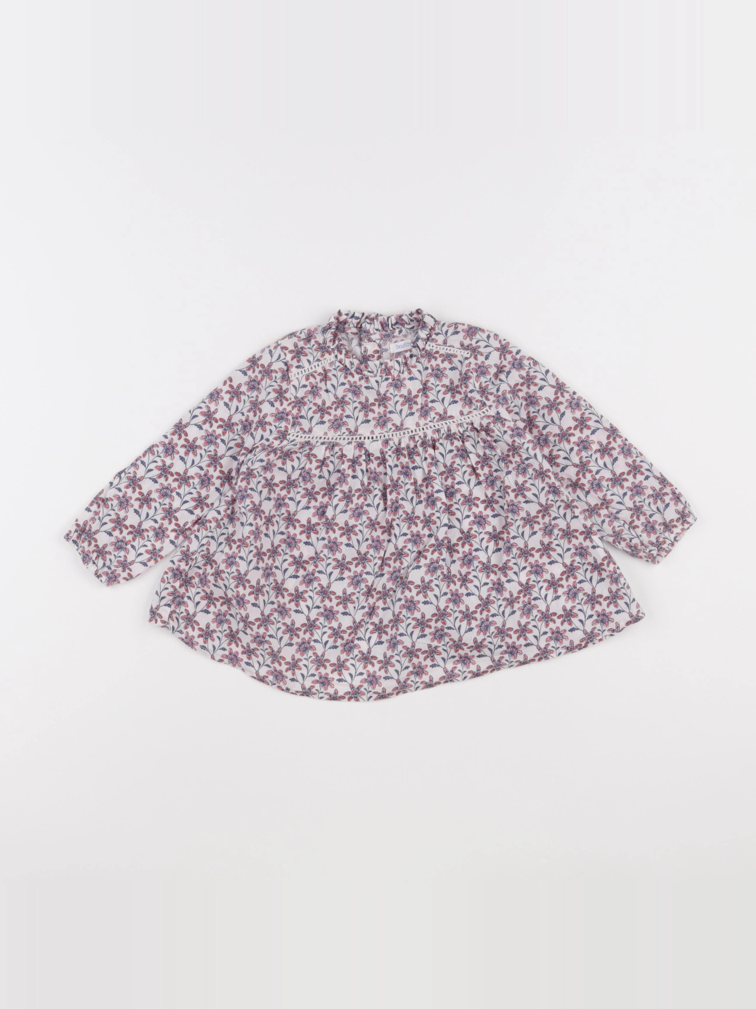 Boutchou - blouse multicolore - 12 mois