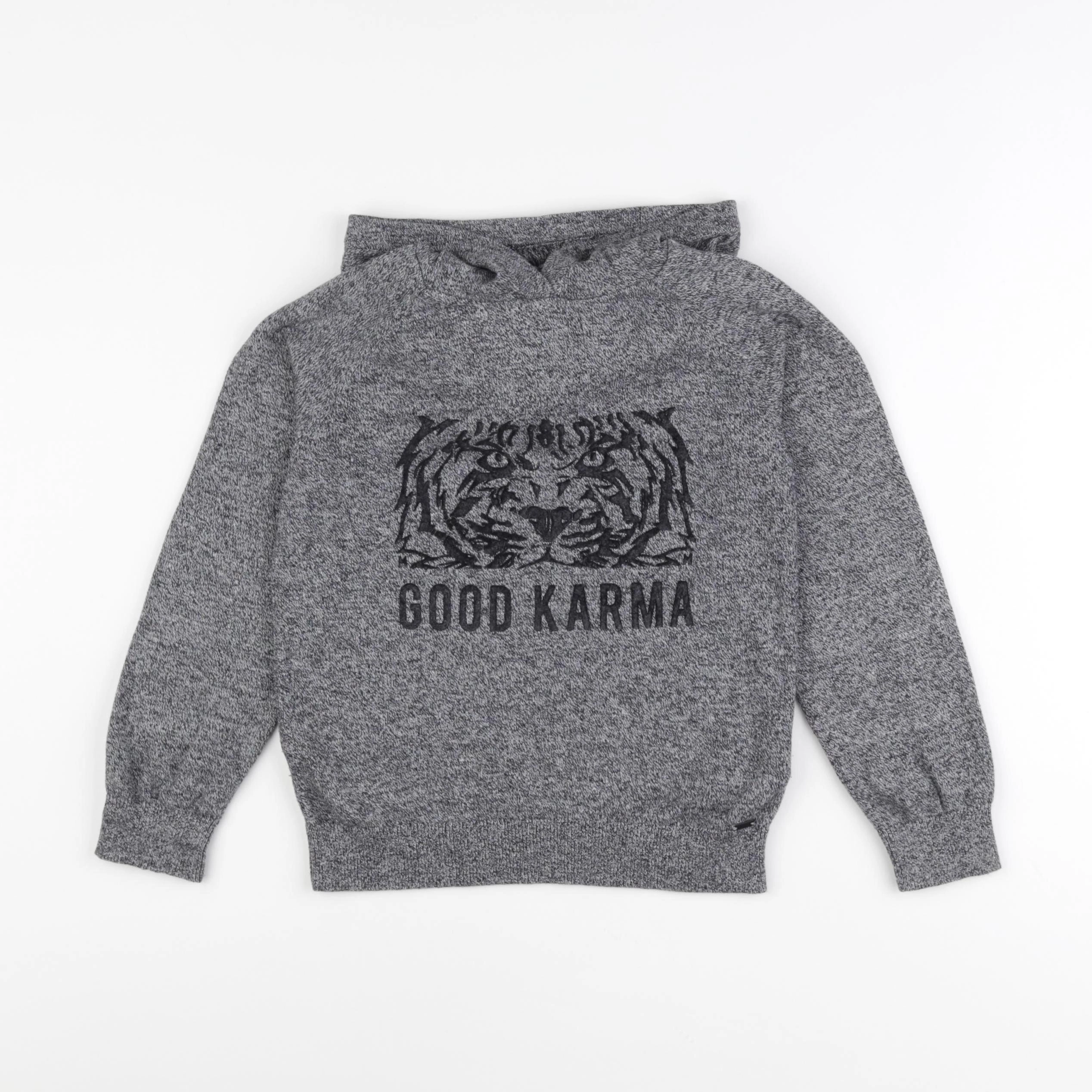 IKKS - sweat gris - 6 ans