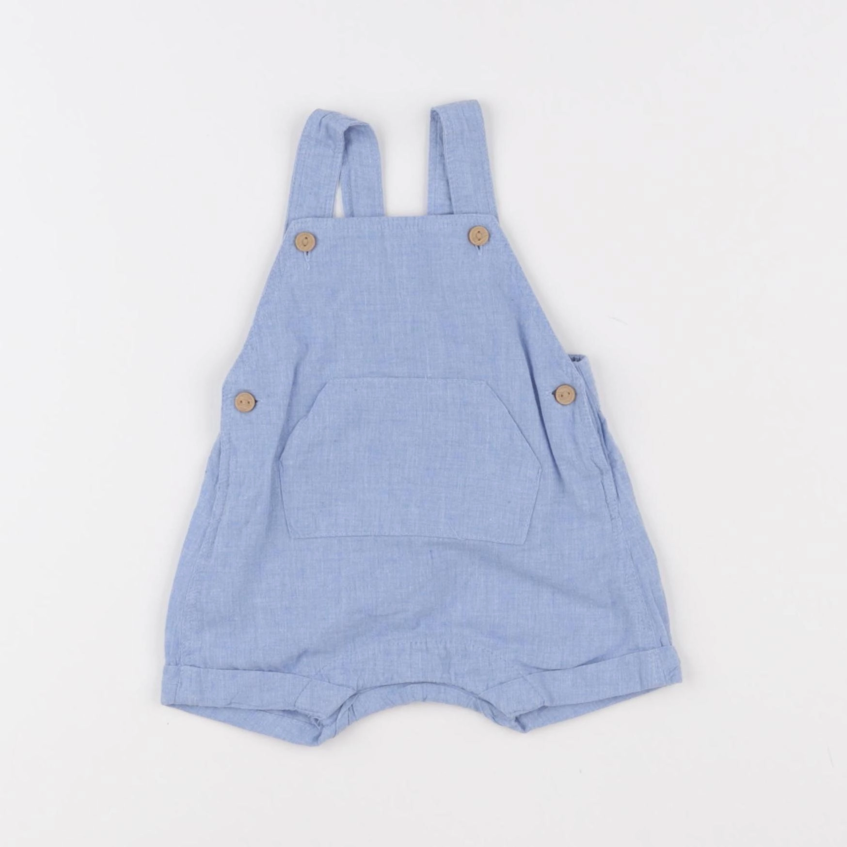 H&M - salopette bleu - 0/1 mois