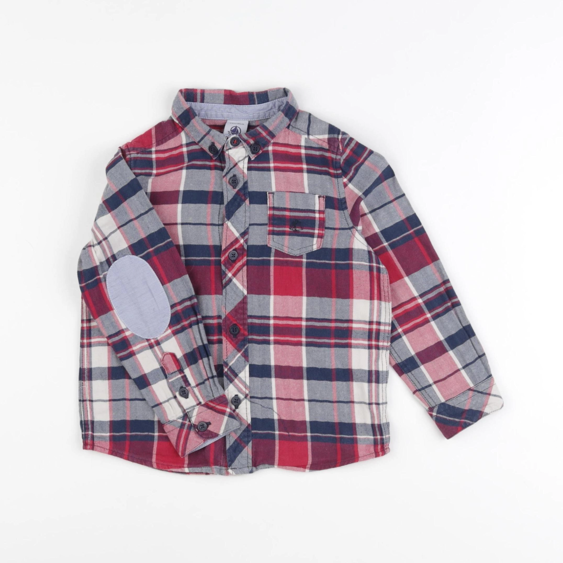 Petit Bateau - chemise multicolore - 4 ans