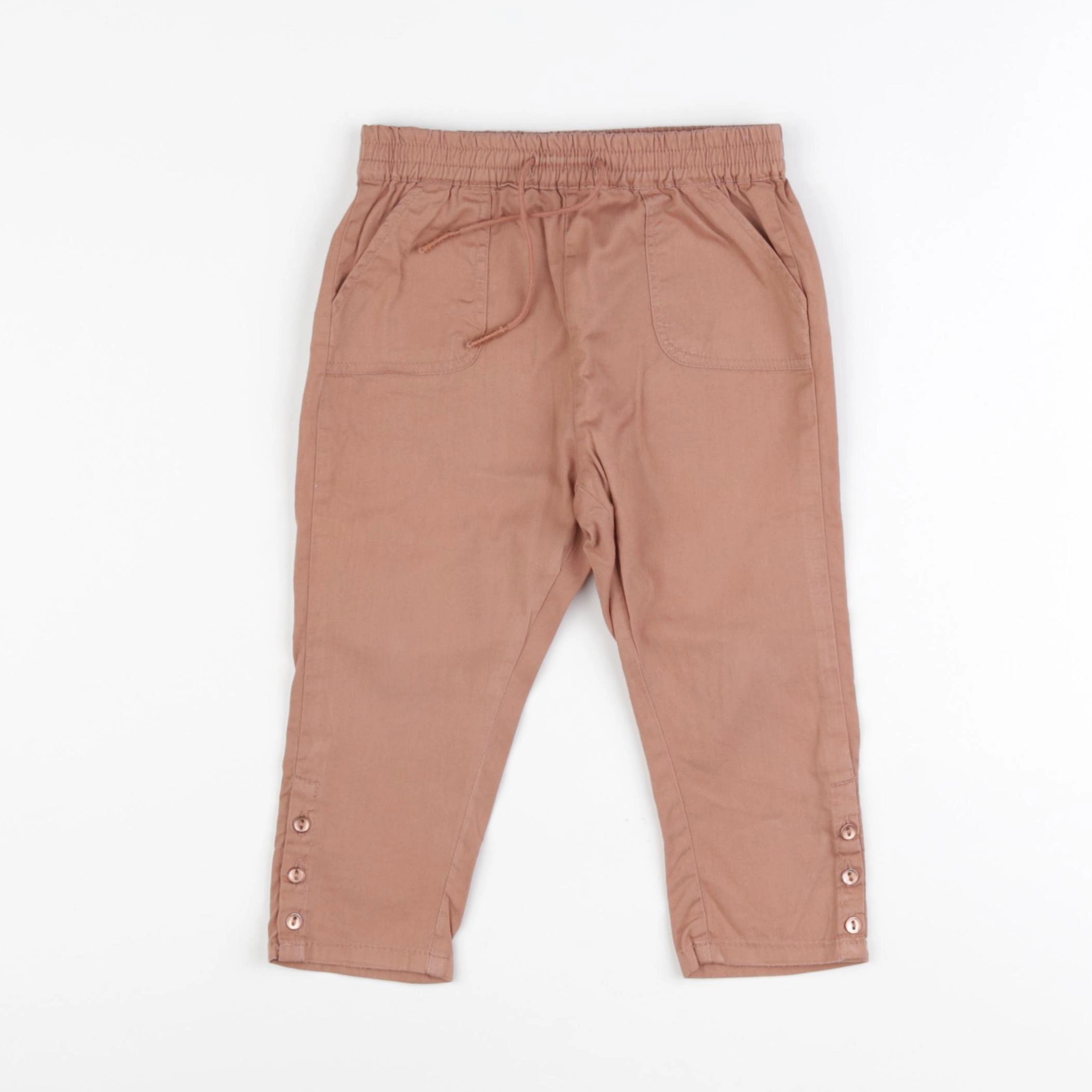 Vertbaudet - pantalon marron - 24 mois