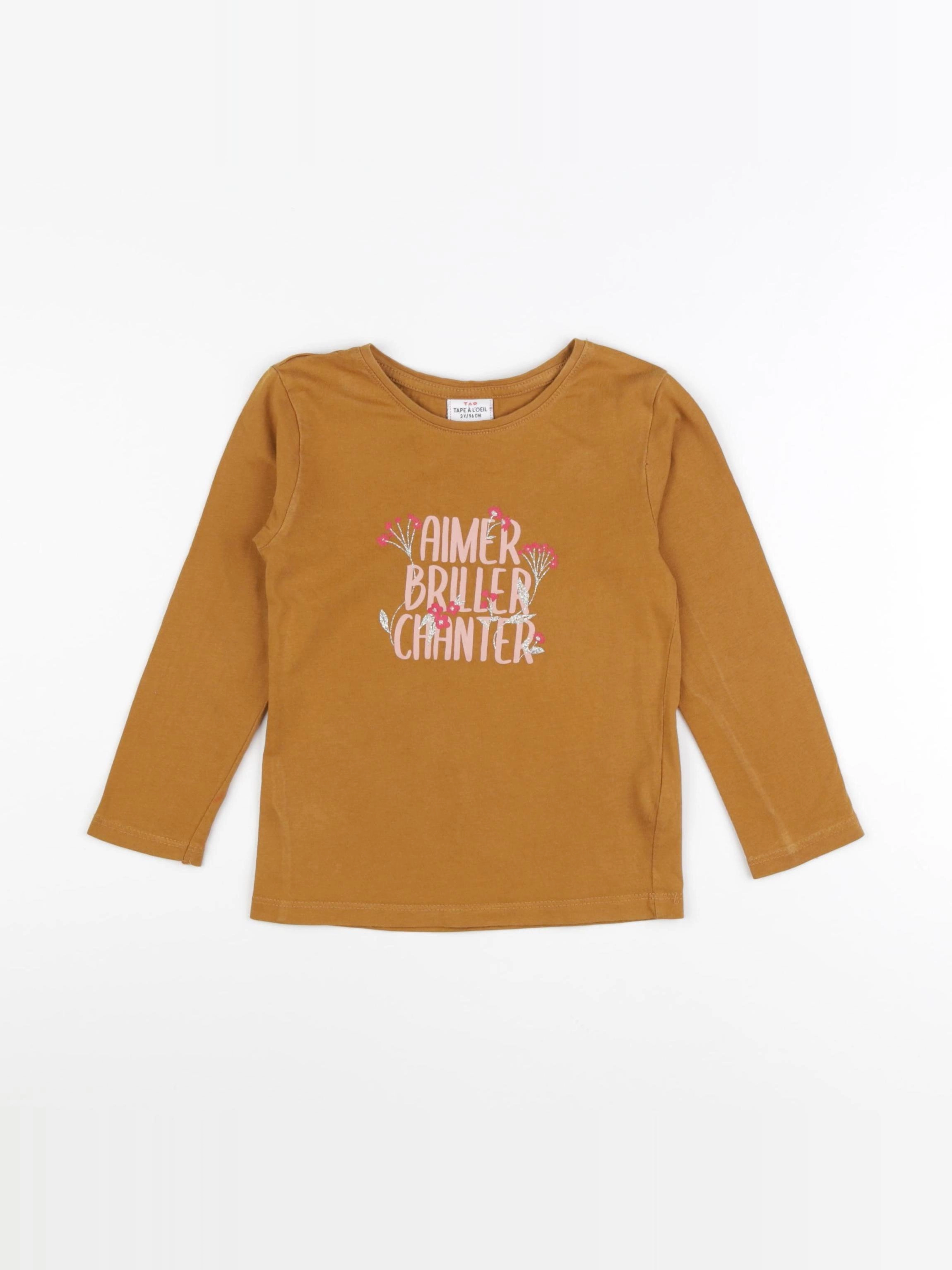 Tape à l'oeil - tee-shirt marron - 3 ans