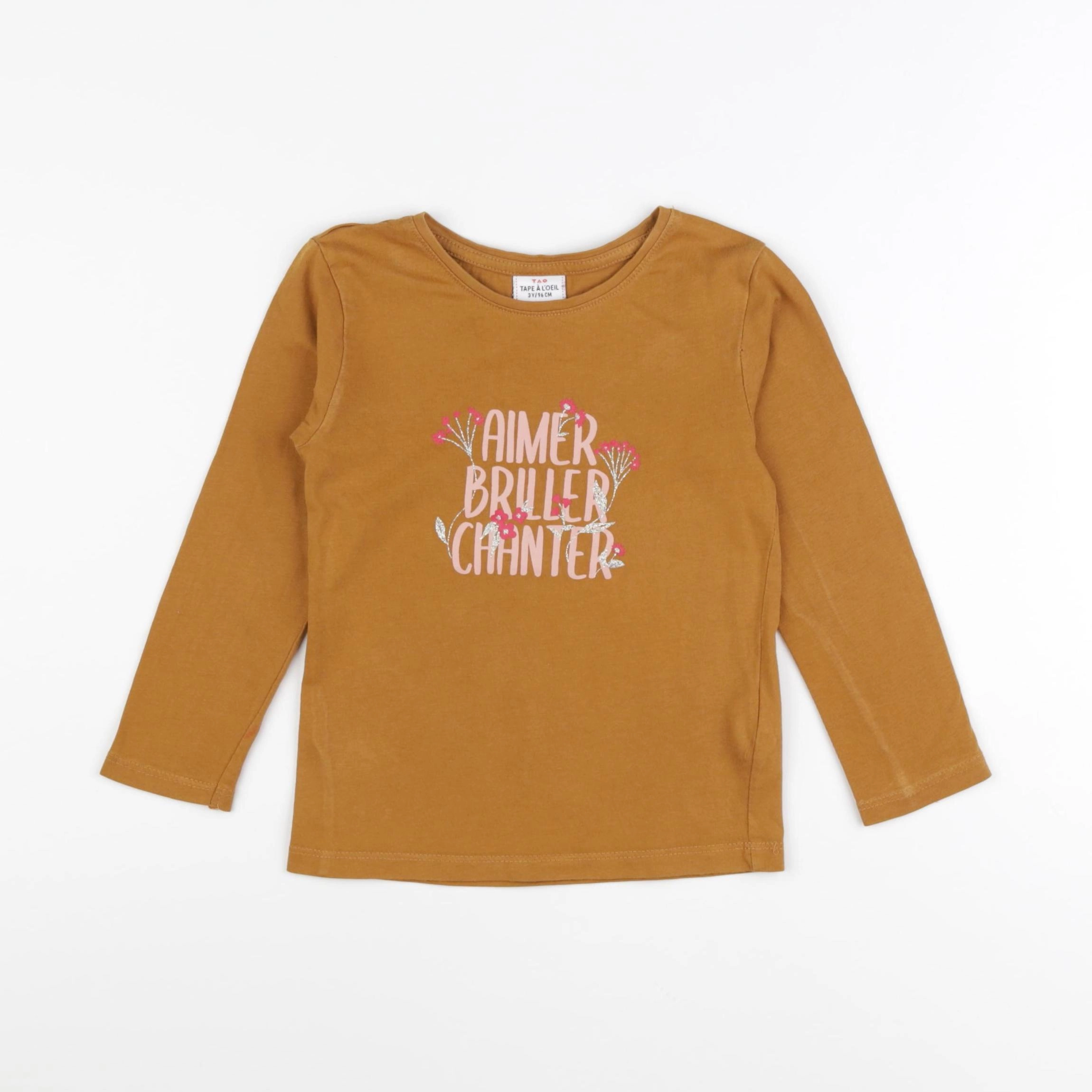 Tape à l'oeil - tee-shirt marron - 3 ans