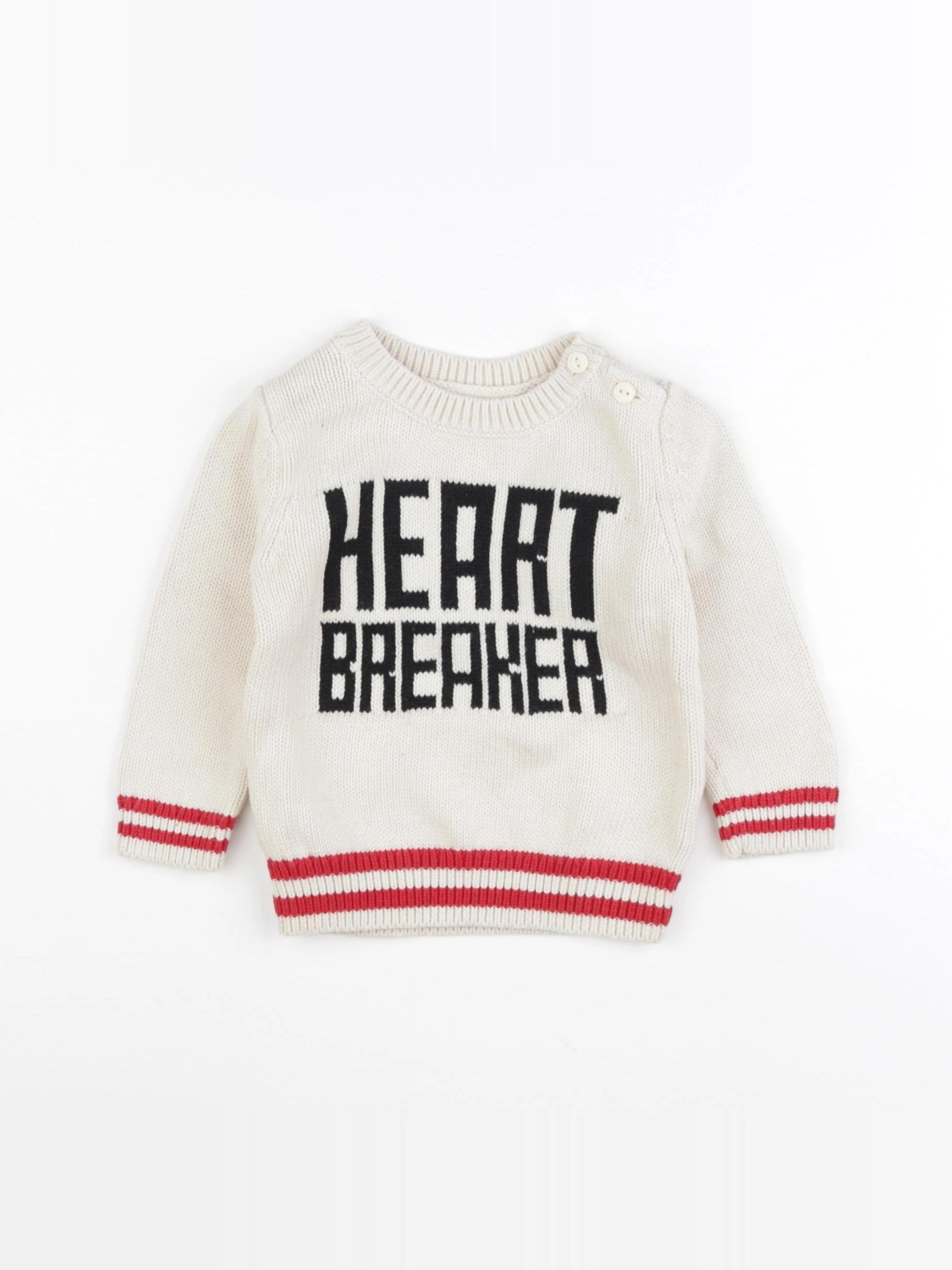 GAP - pull beige - 6/12 mois