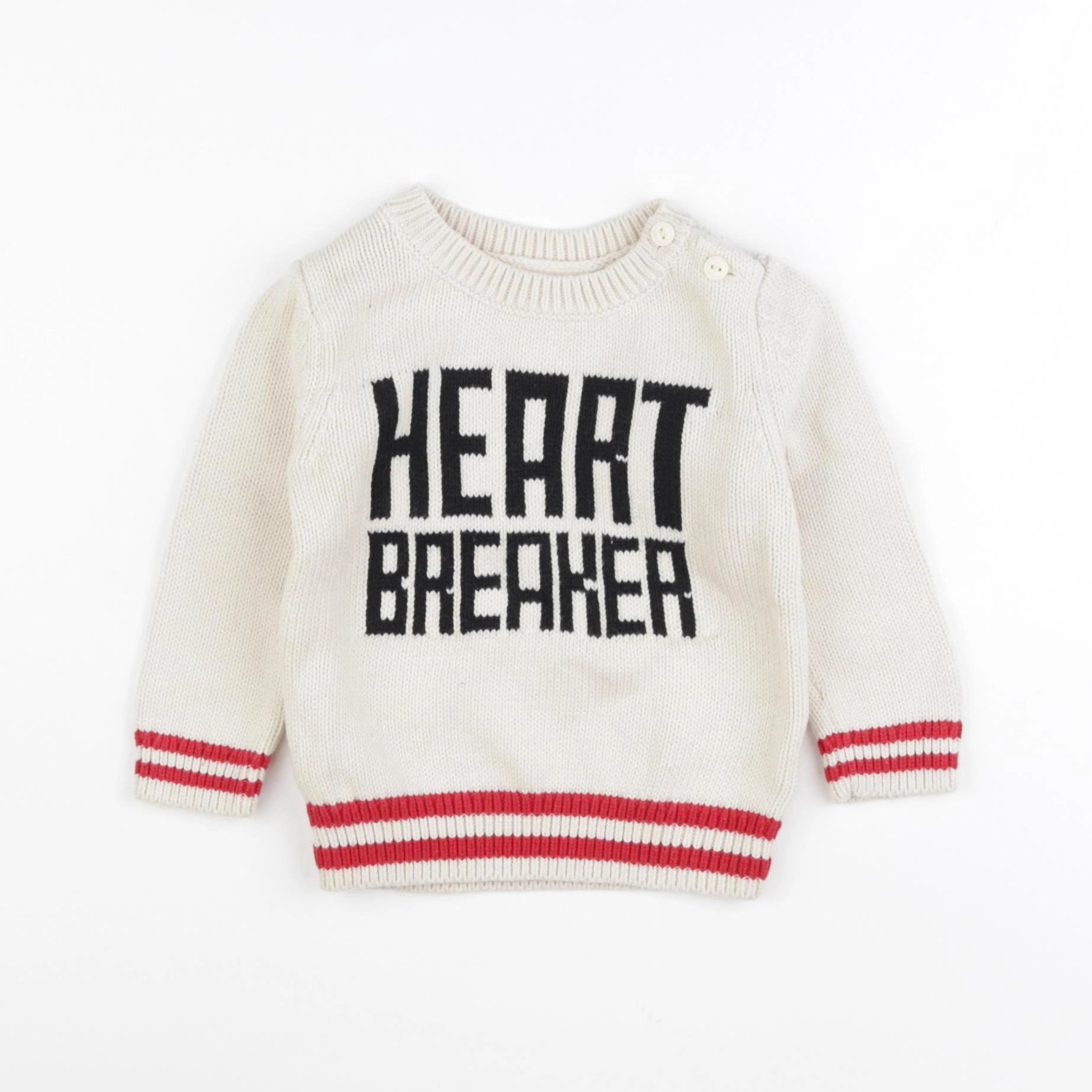 GAP - pull beige - 6/12 mois