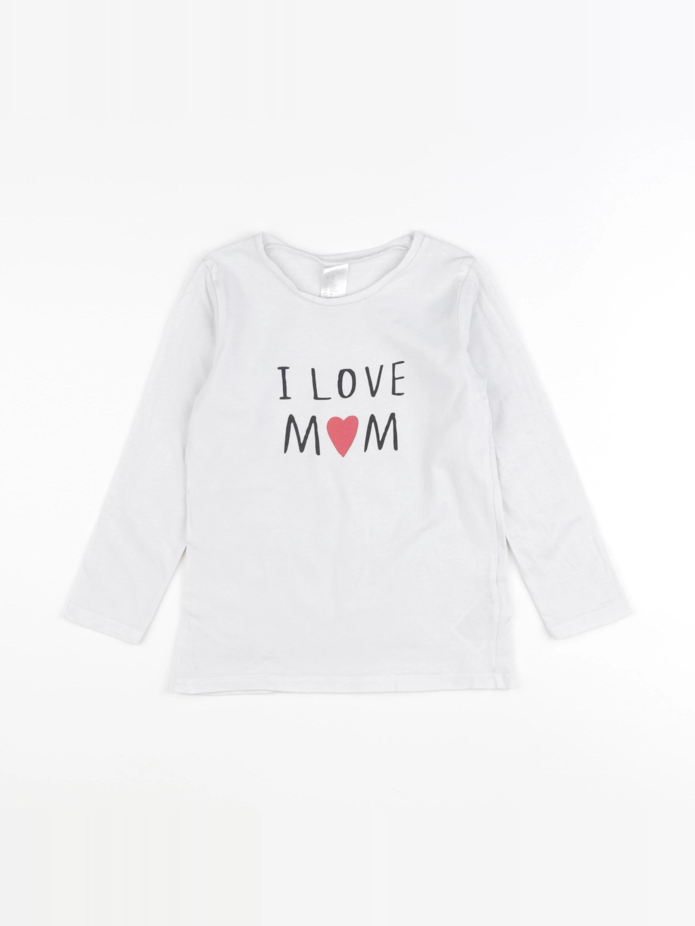 H&M - tee-shirt blanc - 2/3 ans