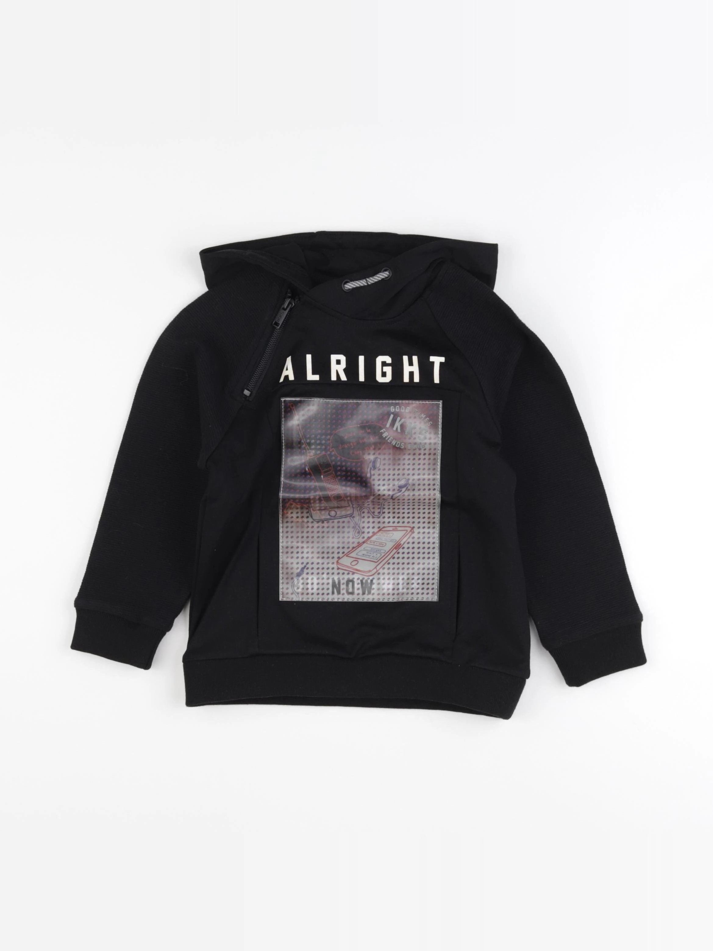 IKKS - sweat noir - 4 ans