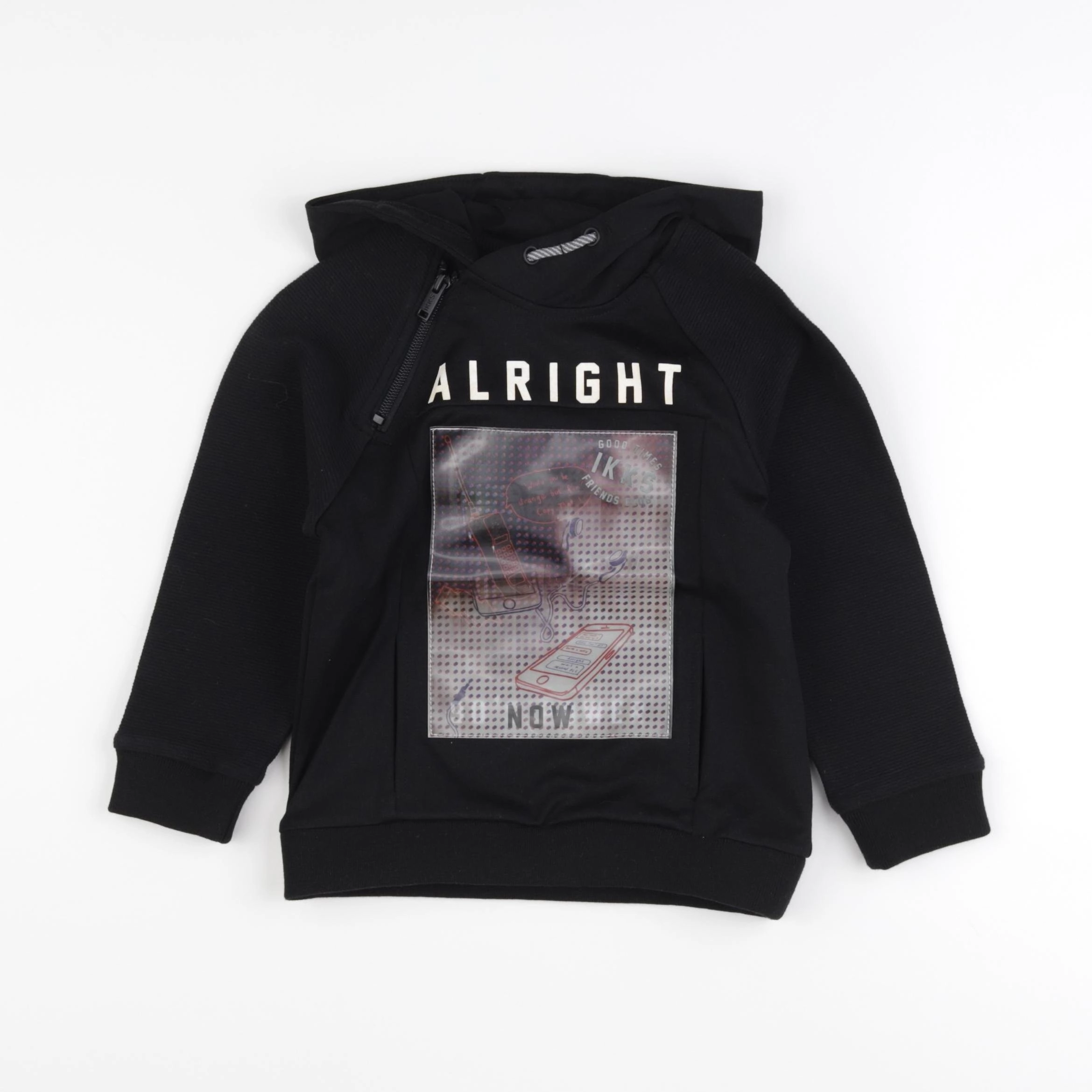 IKKS - sweat noir - 4 ans