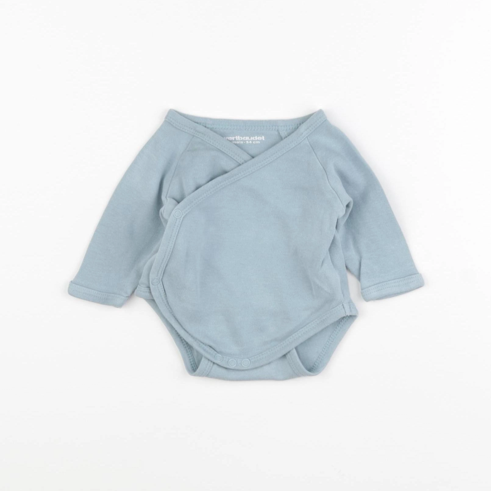 Vertbaudet - body bleu - 1 mois