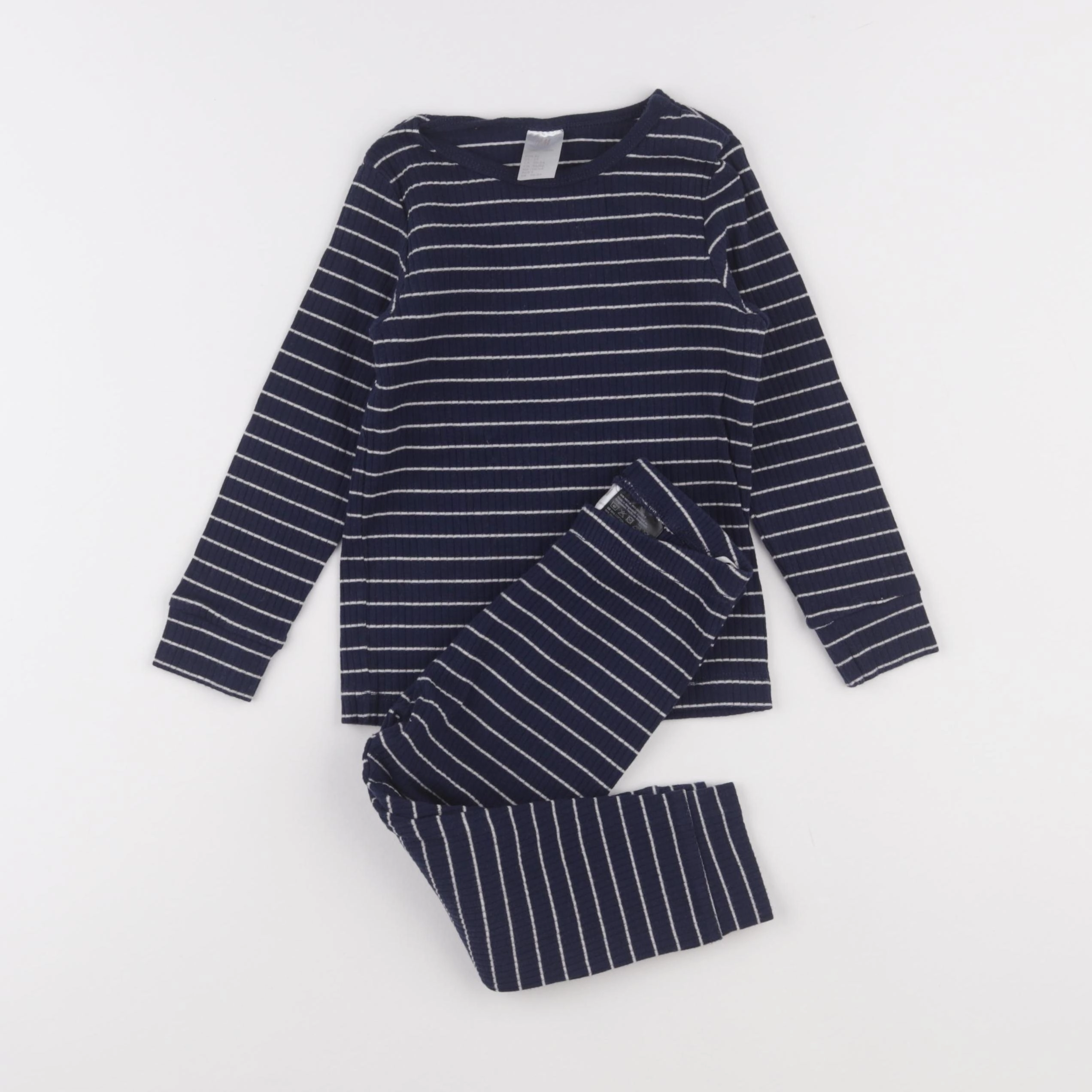 H&M - pyjama coton bleu - 2 ans