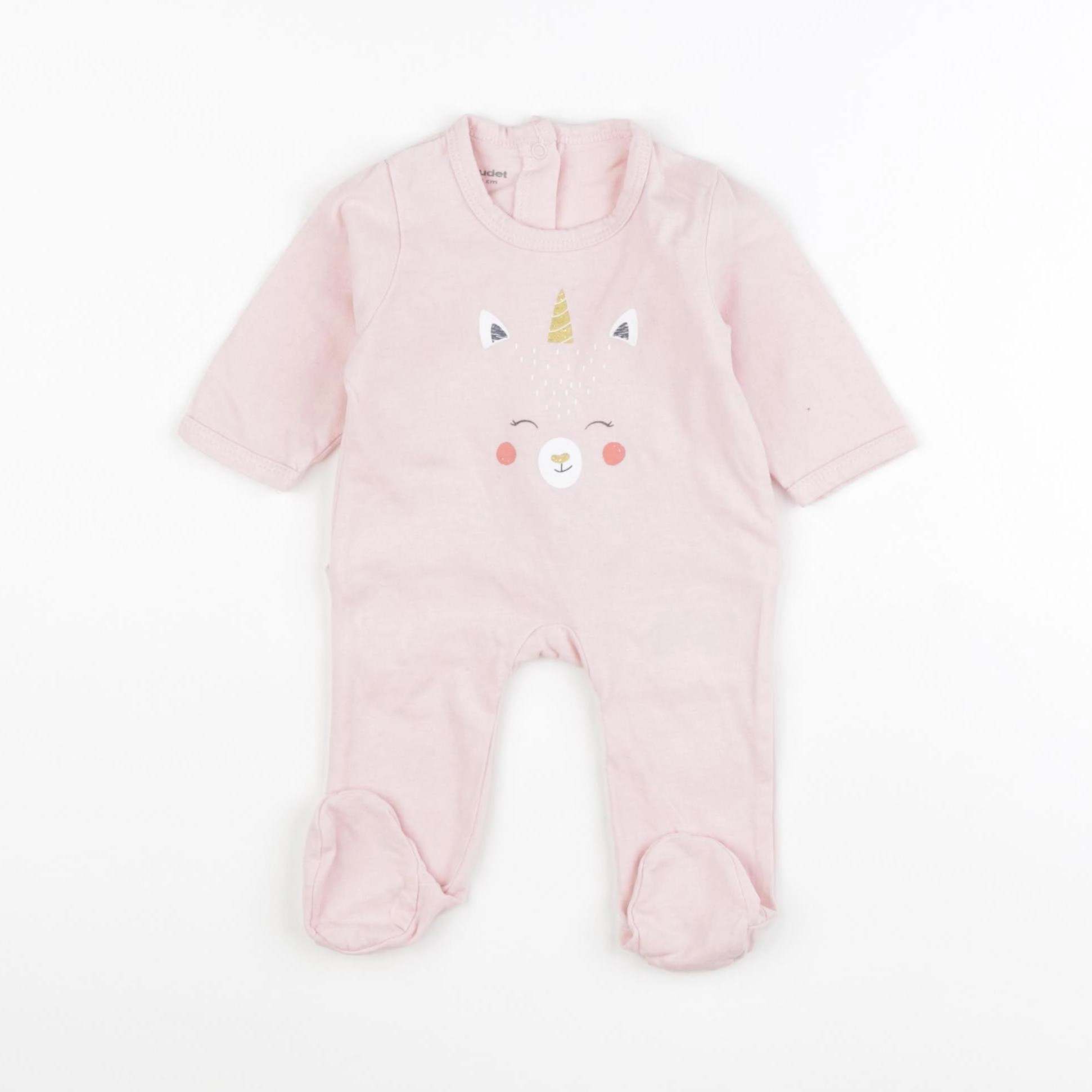 Vertbaudet - pyjama coton rose - 1 mois