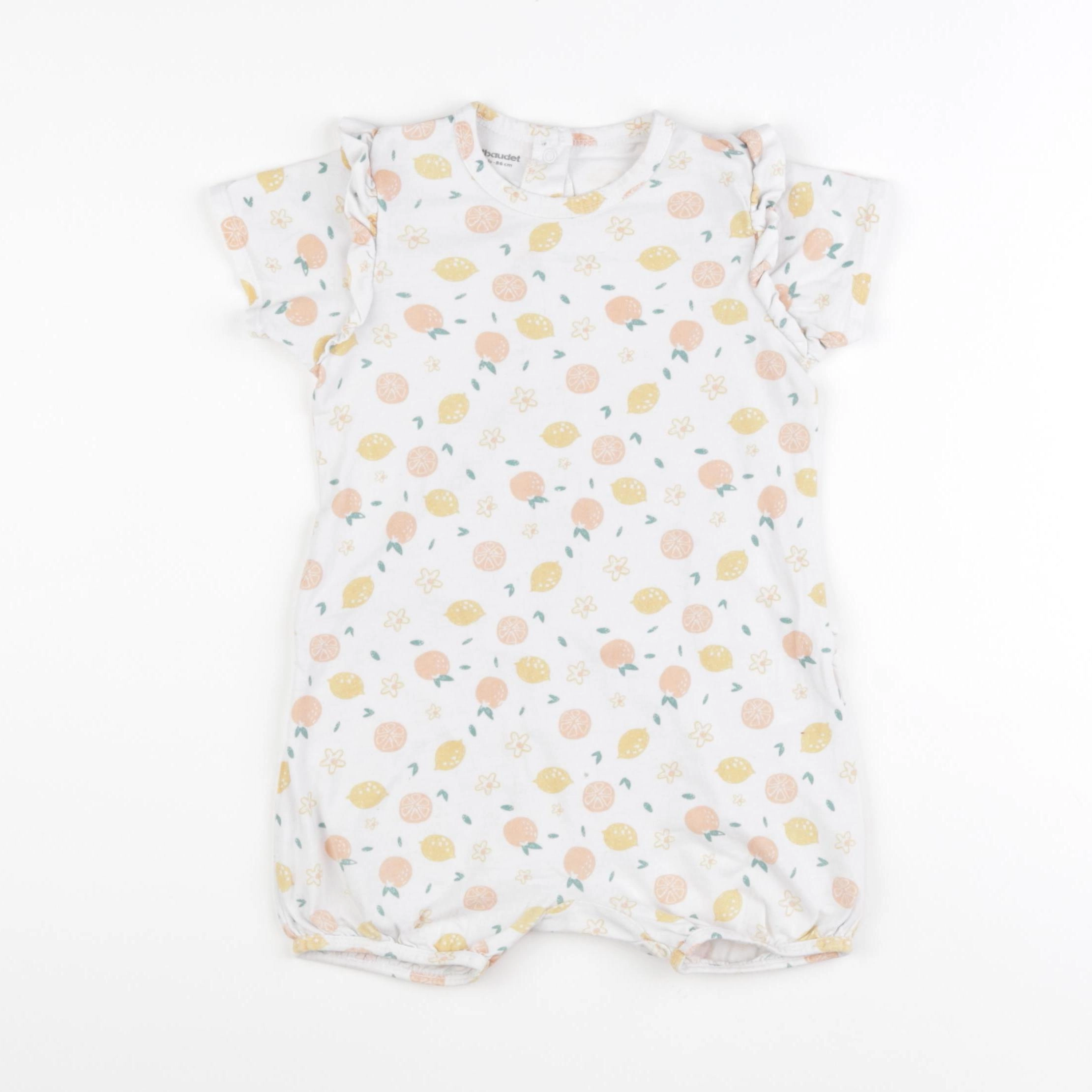 Vertbaudet - combinaison multicolore, blanc - 24 mois