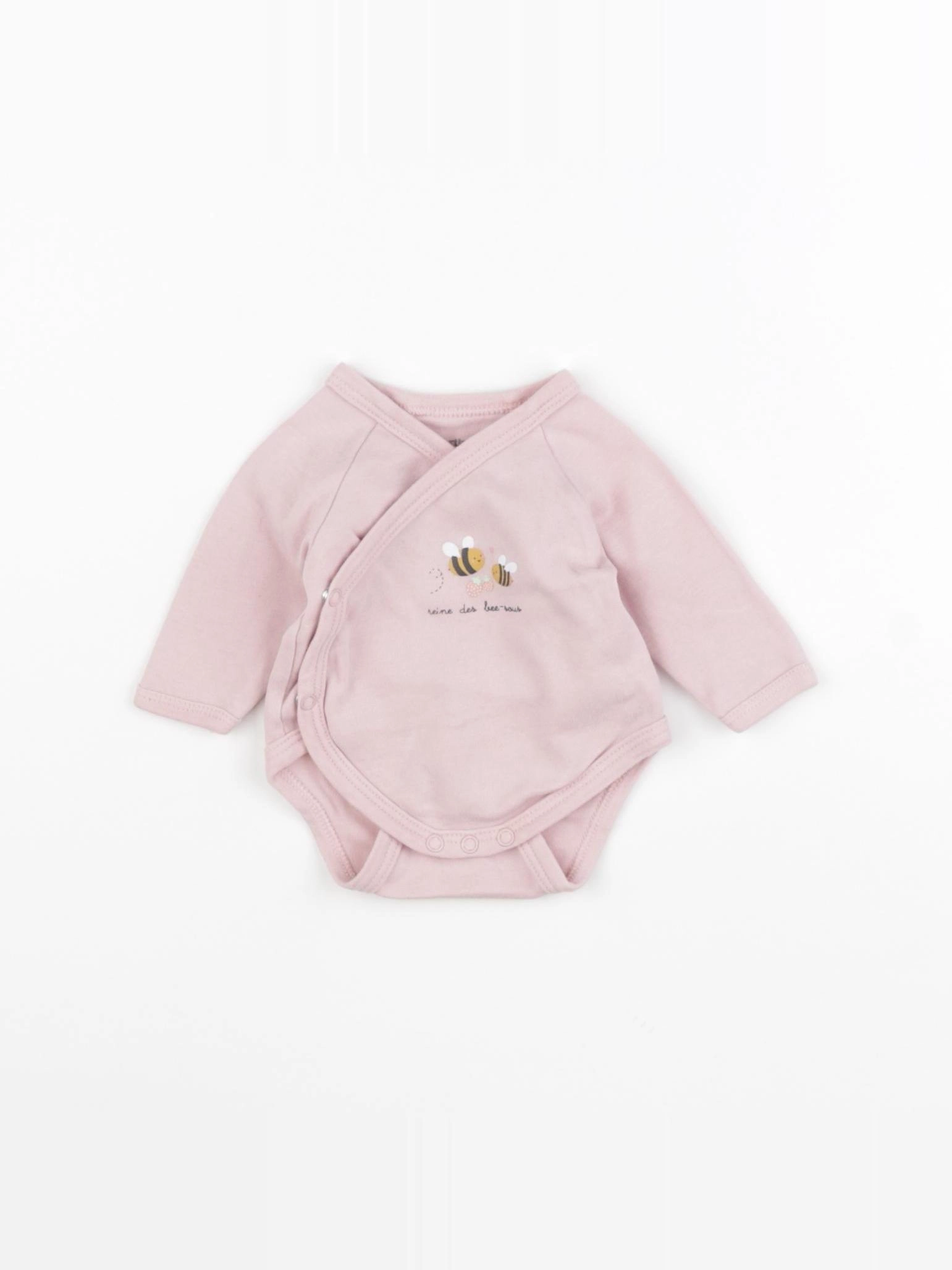 Vertbaudet - body rose - 0 mois