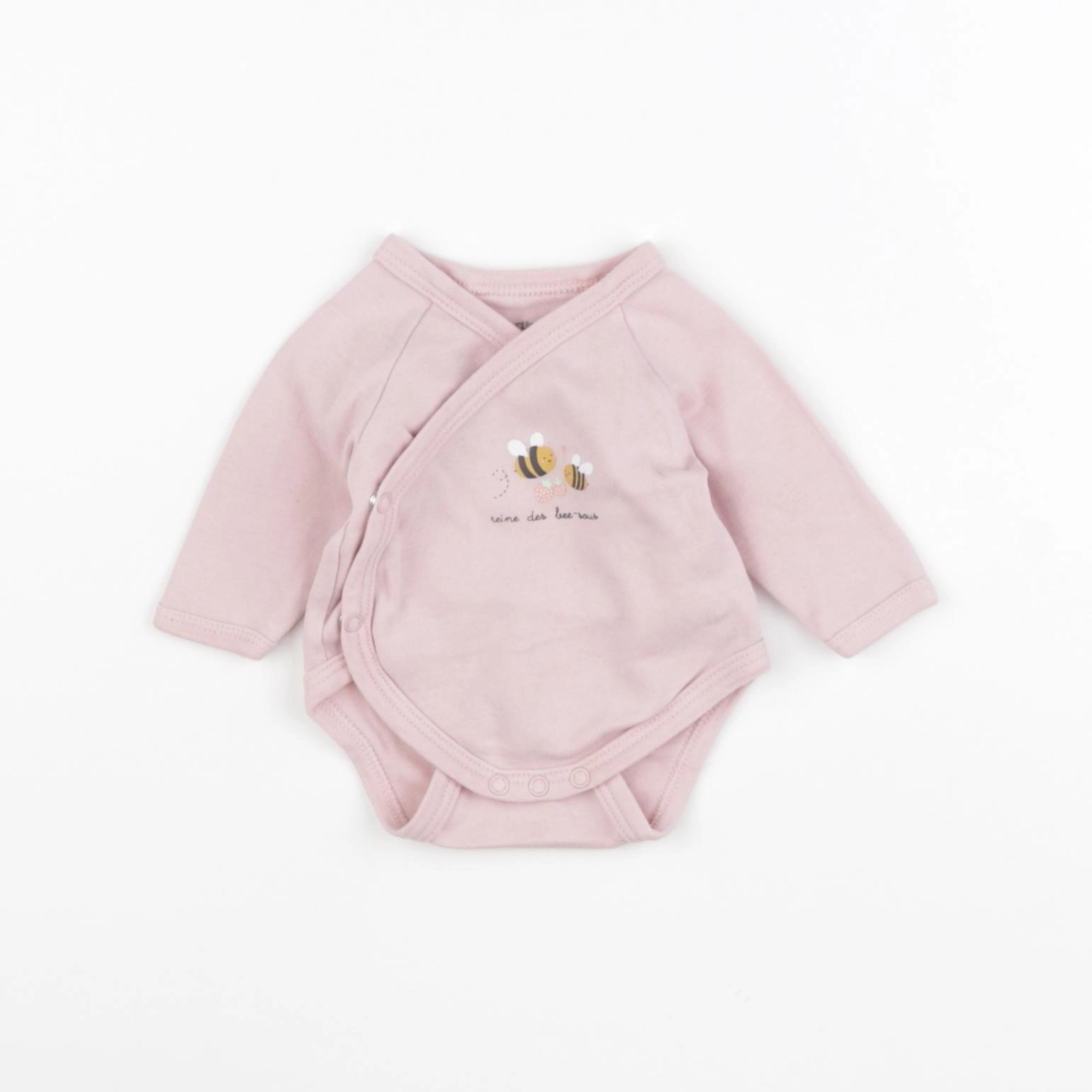 Vertbaudet - body rose - 0 mois