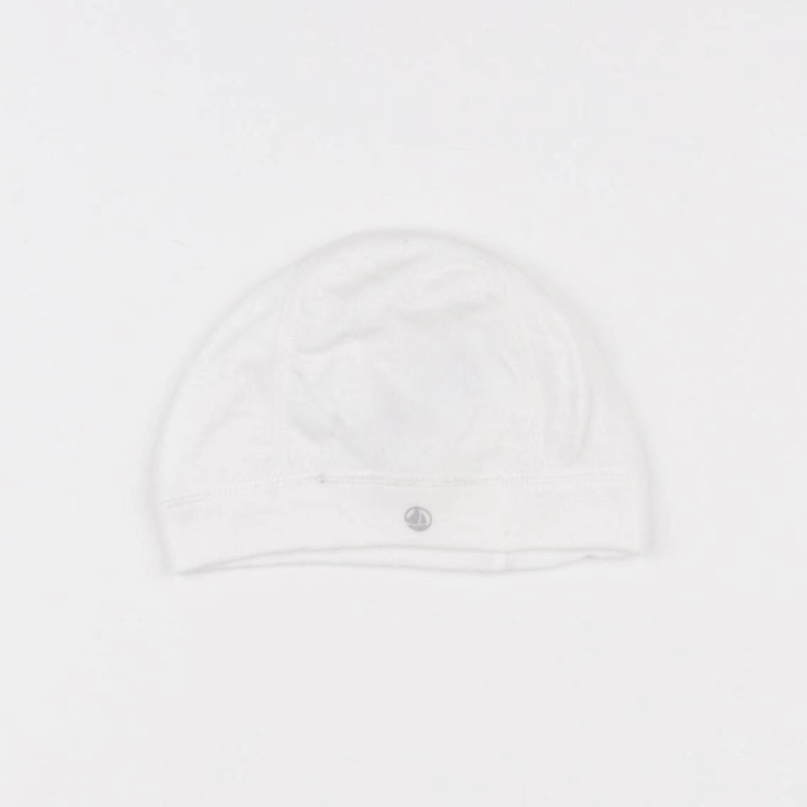 Petit Bateau - bonnet de naissance blanc - 3 mois
