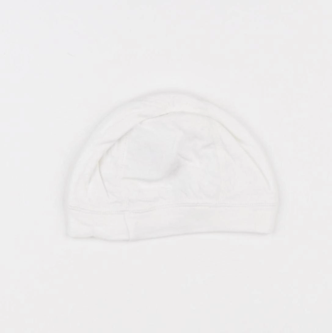 Petit Bateau - bonnet de naissance blanc - 3 mois