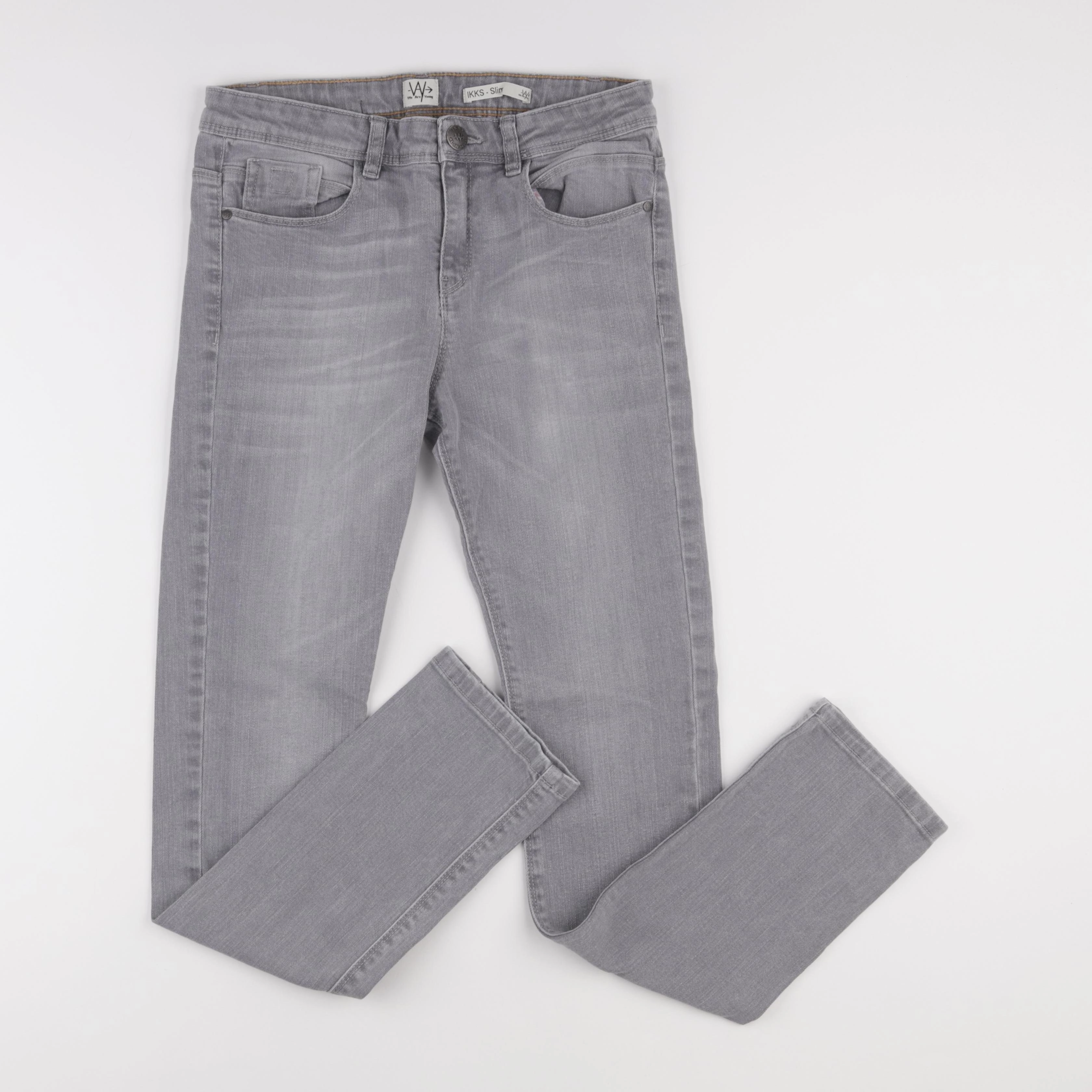 IKKS - jean gris - 14 ans