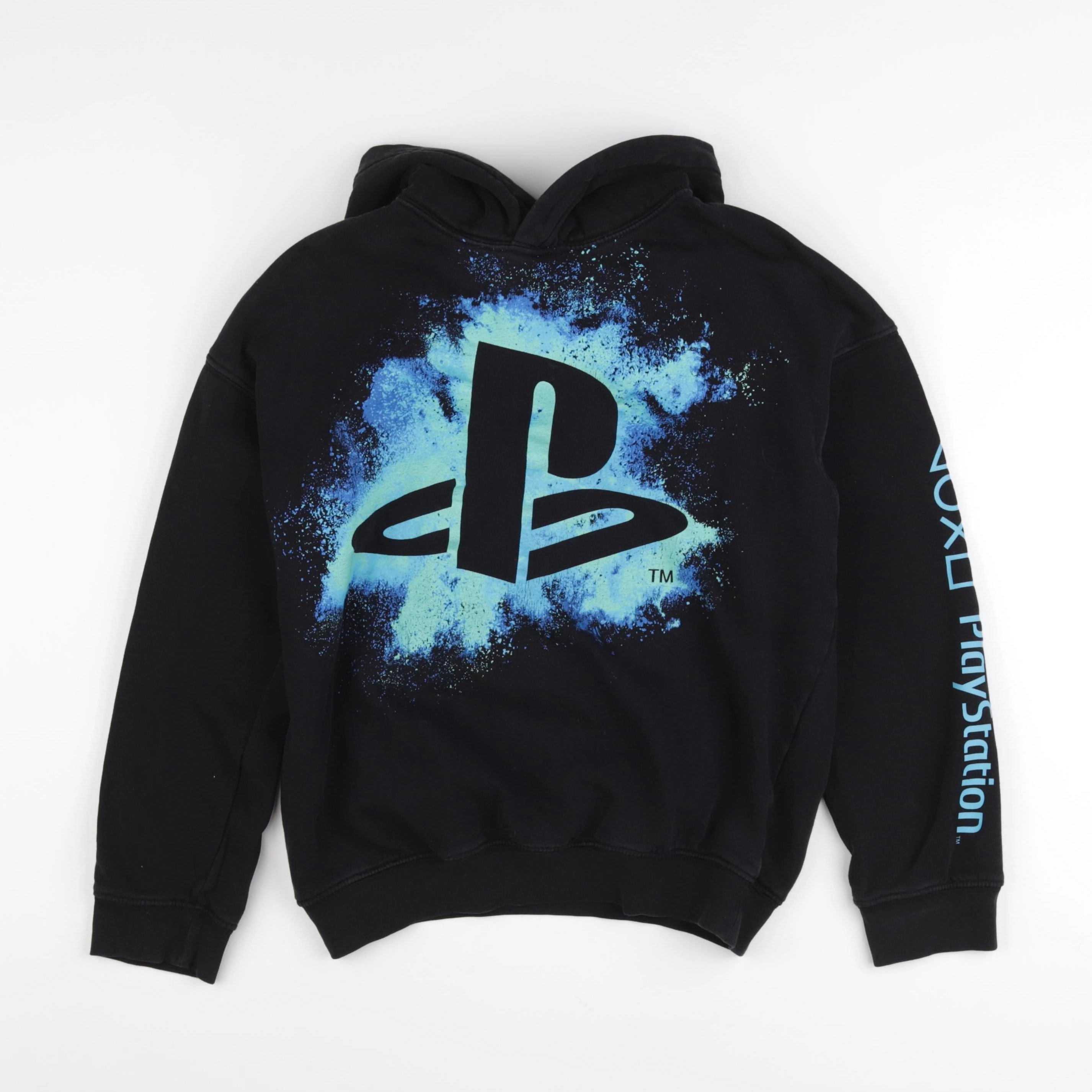 H&M - sweat bleu, noir - 10/12 ans