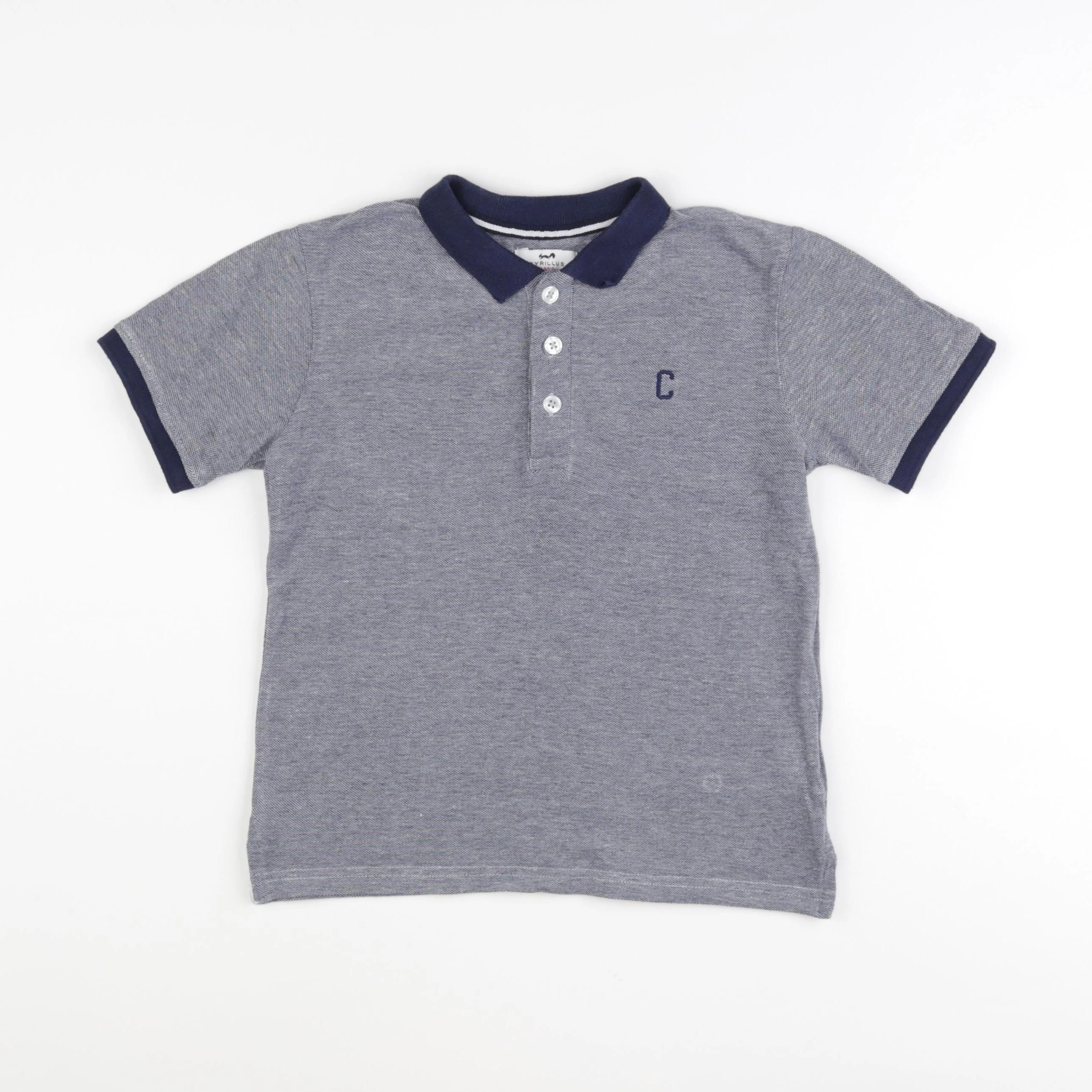 Cyrillus - polo bleu - 8 ans