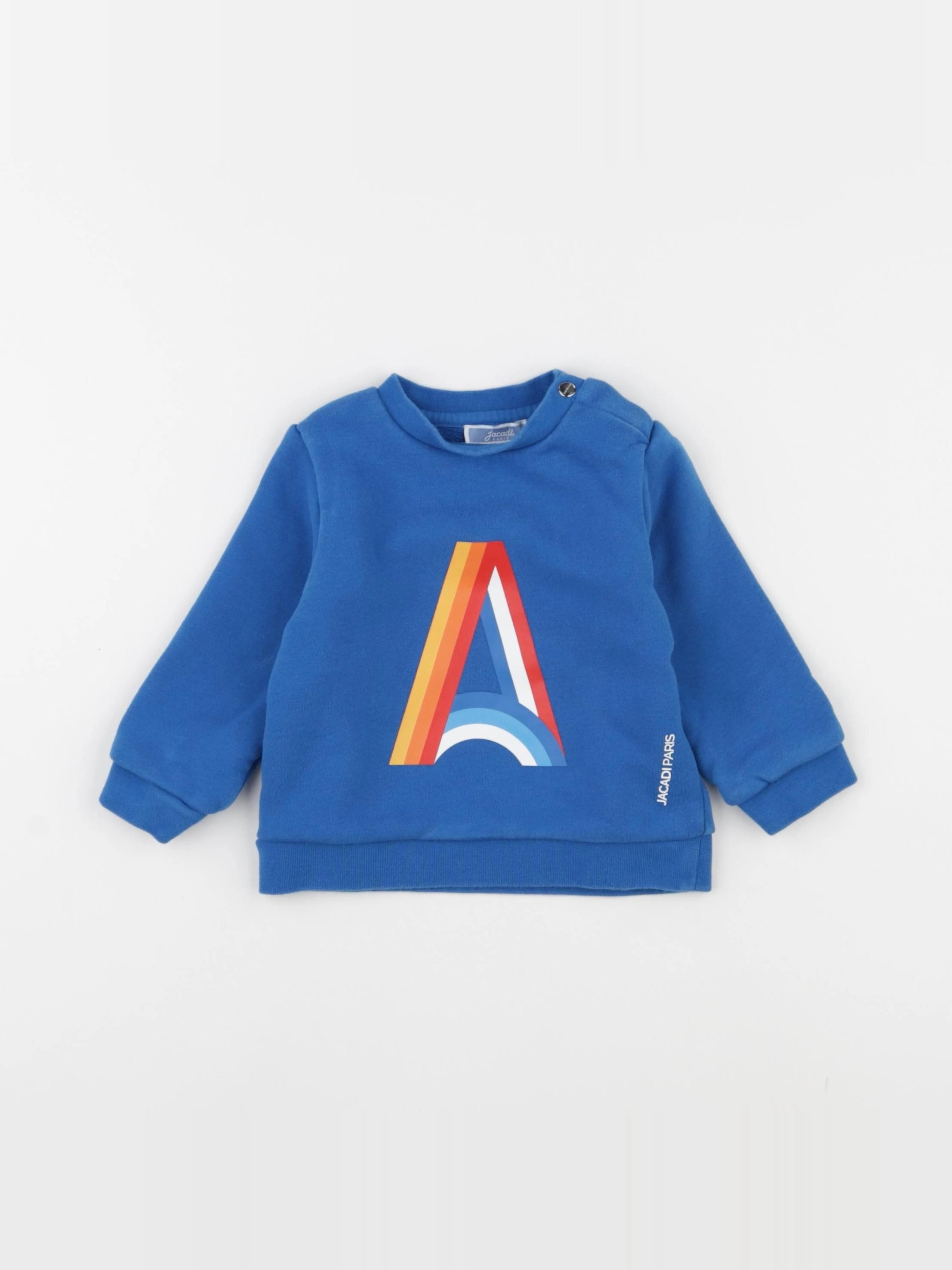 Jacadi - sweat bleu - 12 mois