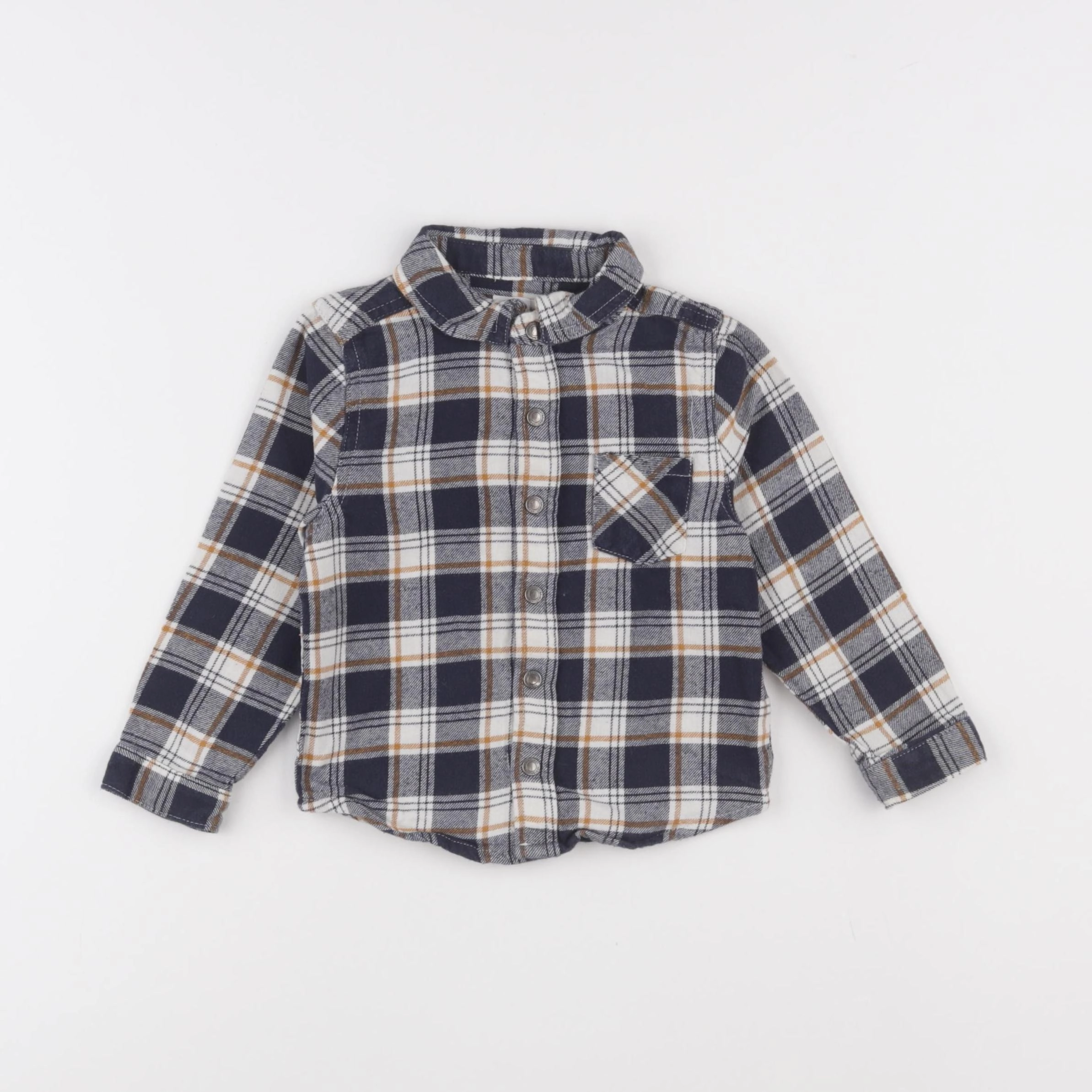 Vertbaudet - chemise bleu - 24 mois