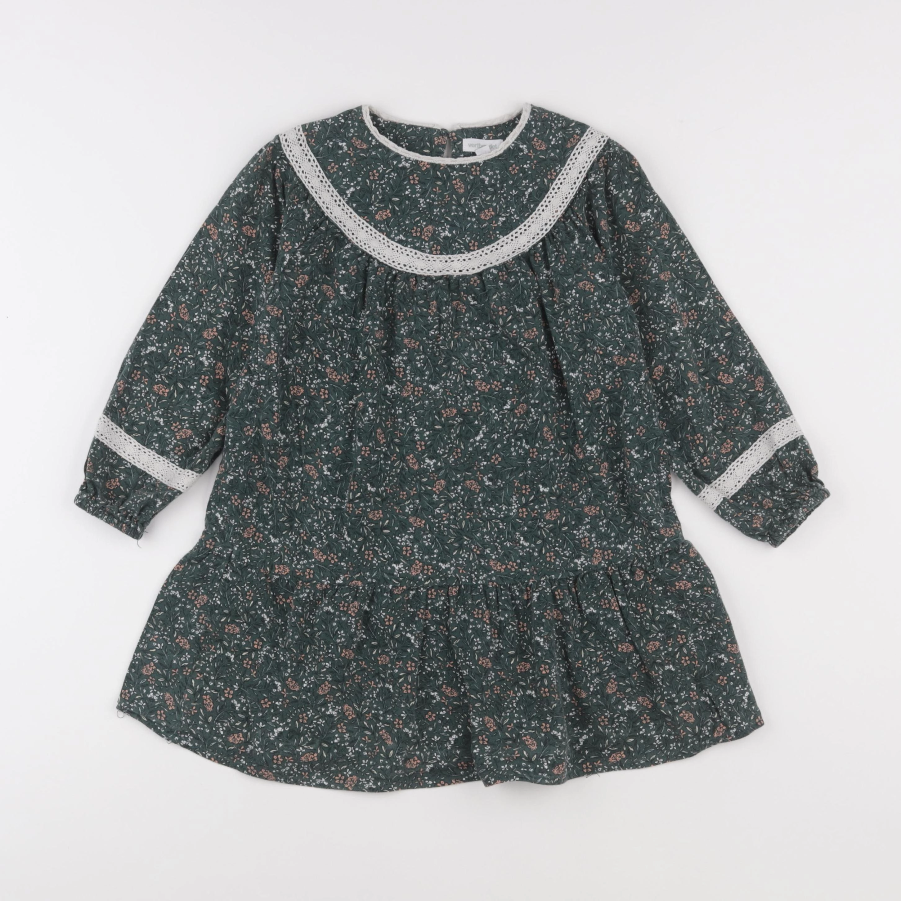 Vertbaudet - robe vert - 5 ans