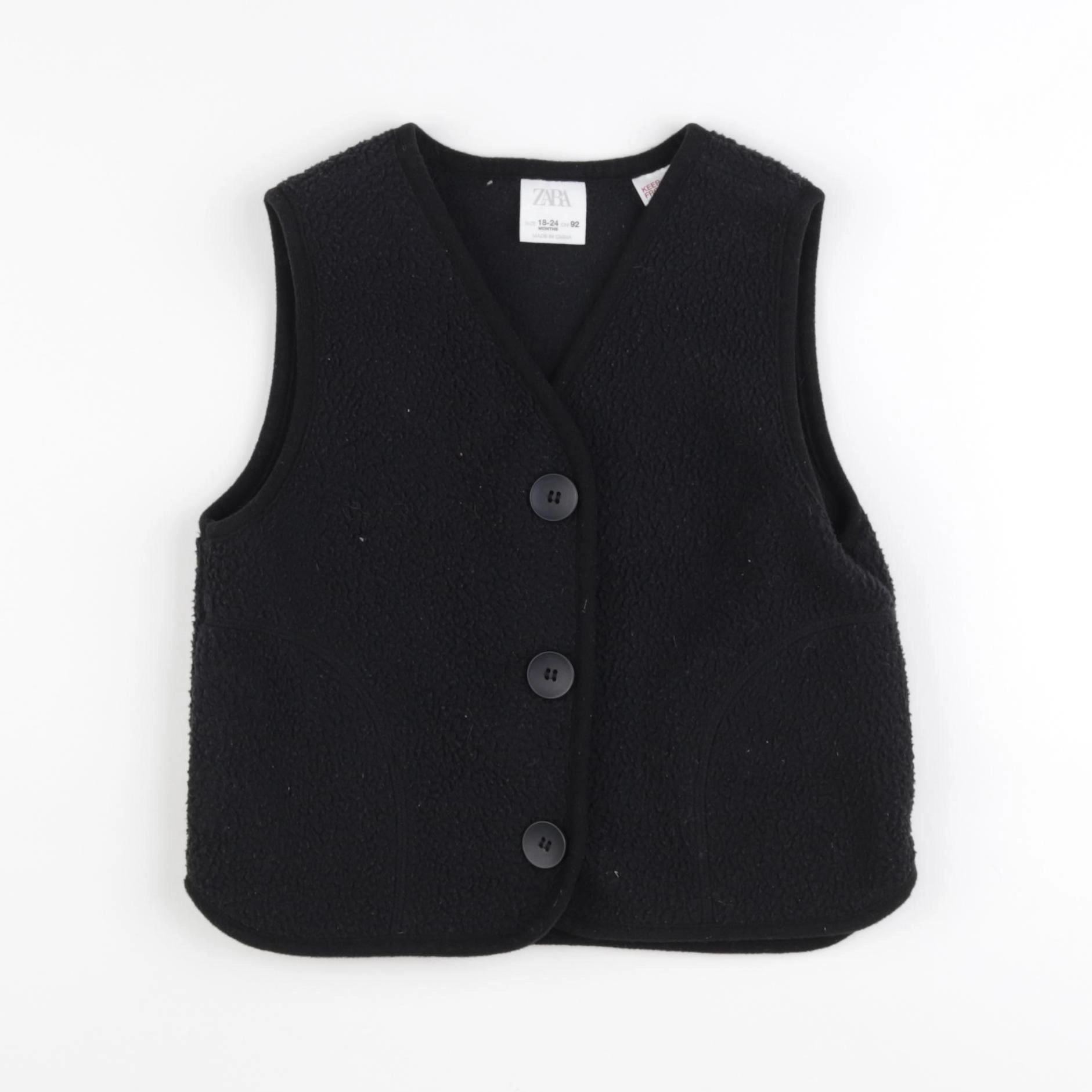 Zara - gilet noir - 18/24 mois