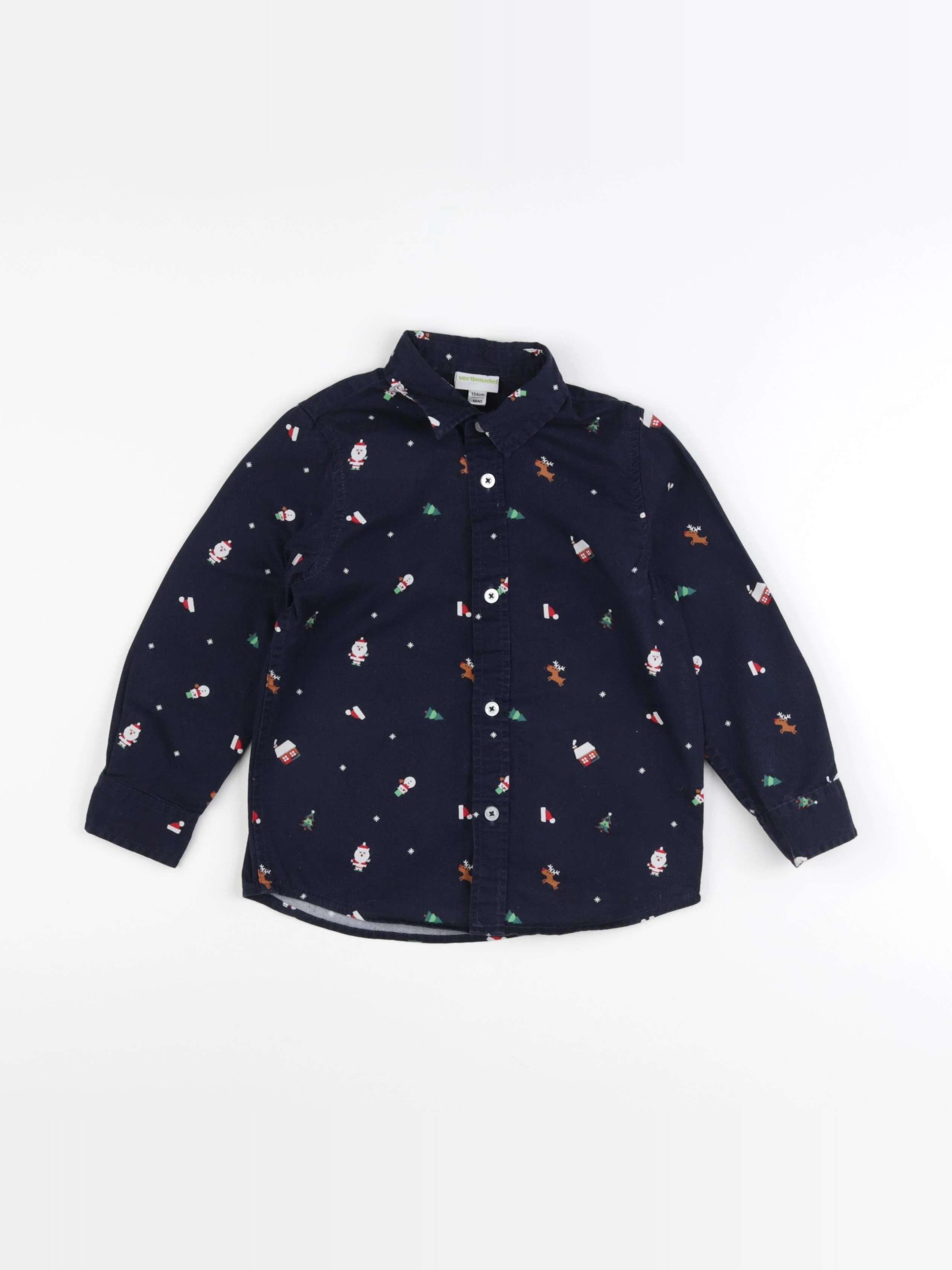 Vertbaudet - chemise bleu - 4 ans