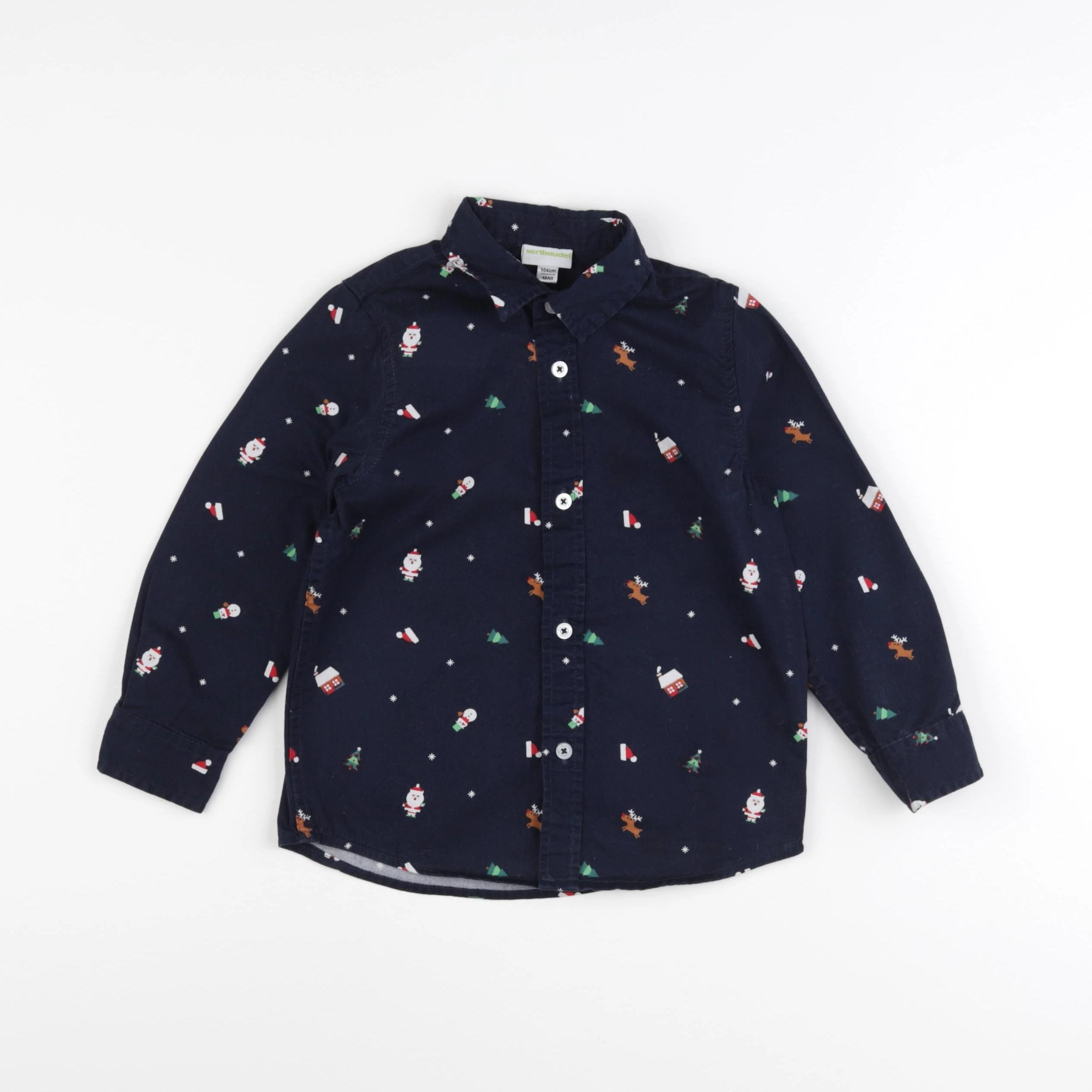 Vertbaudet - chemise bleu - 4 ans