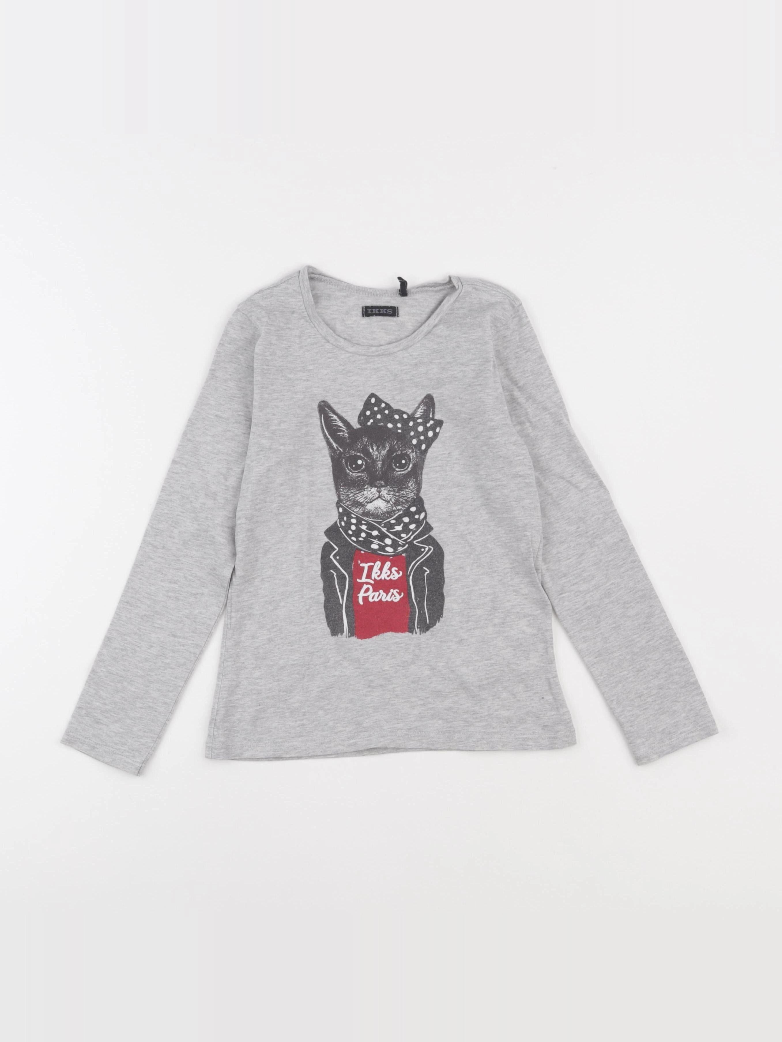 IKKS - tee-shirt gris - 6 ans
