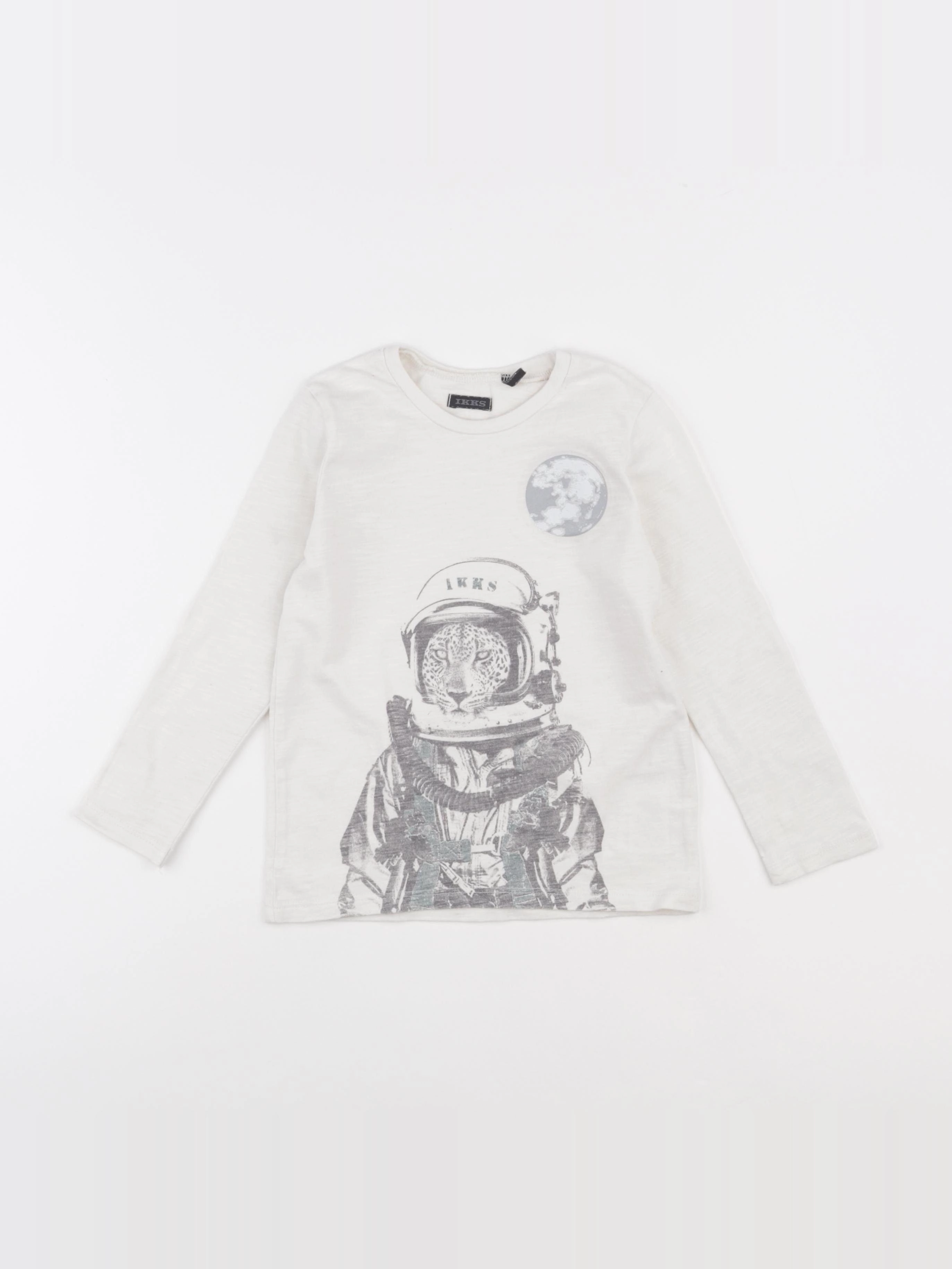 IKKS - tee-shirt beige - 4 ans