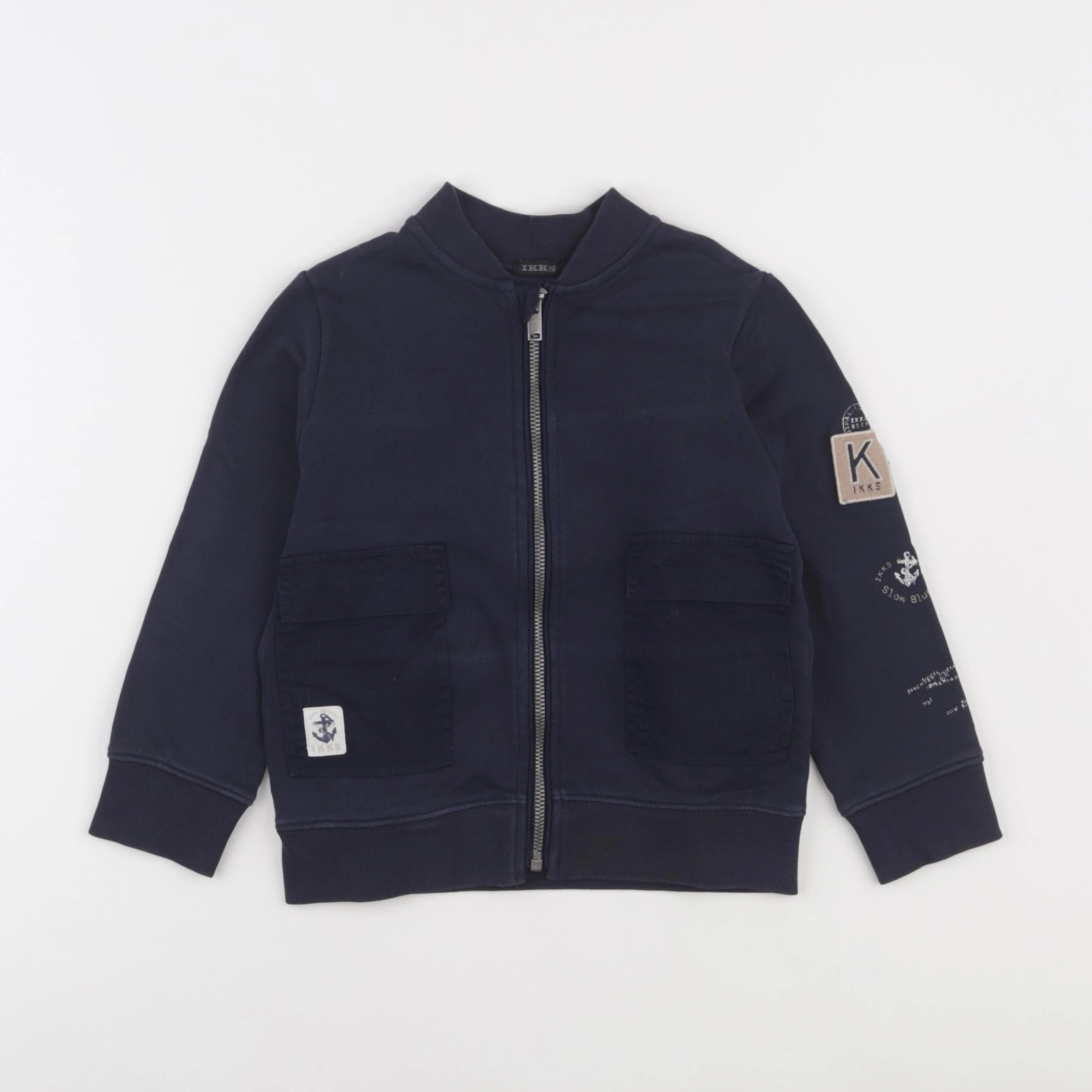 IKKS - sweat bleu - 4 ans