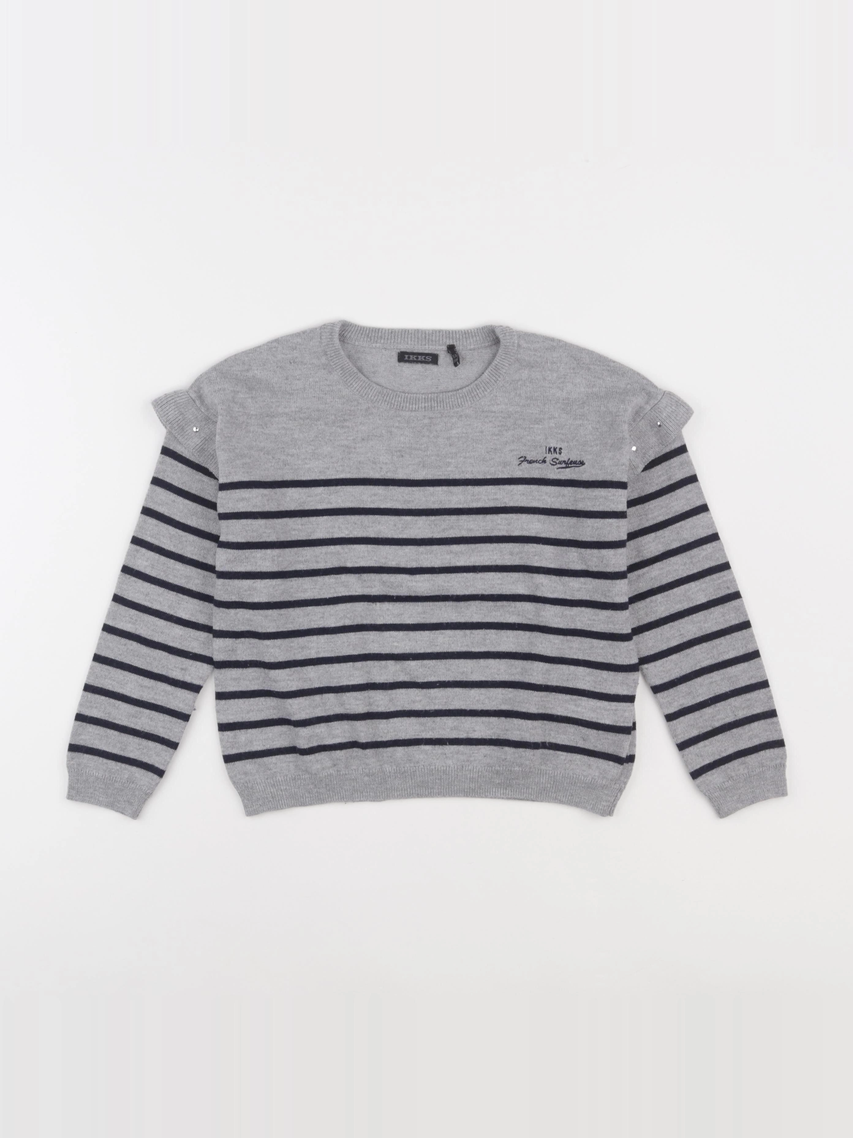 IKKS - pull gris - 6 ans