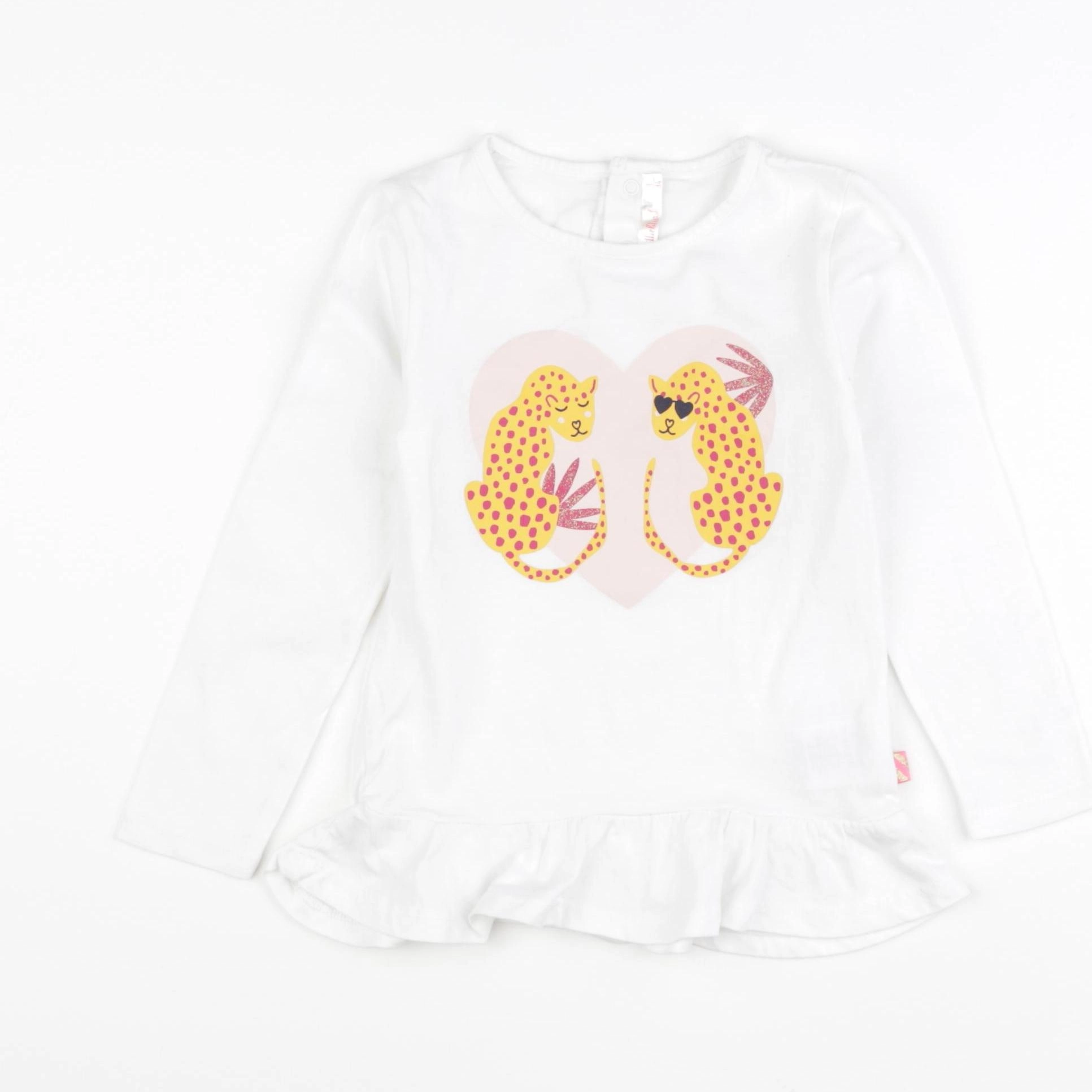 Billie Blush - tee-shirt blanc - 3 ans