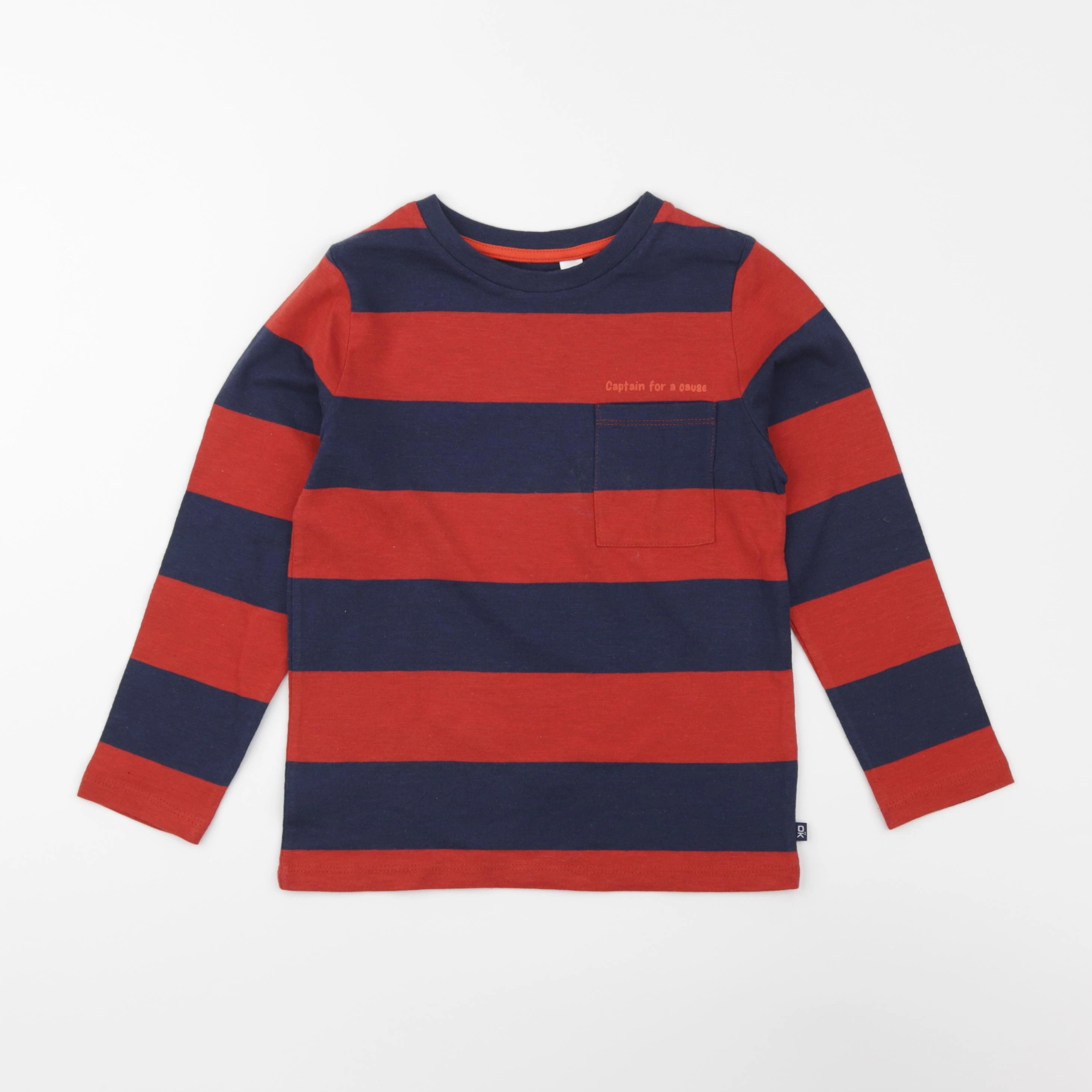 Okaidi - tee-shirt bleu, rouge - 6 ans