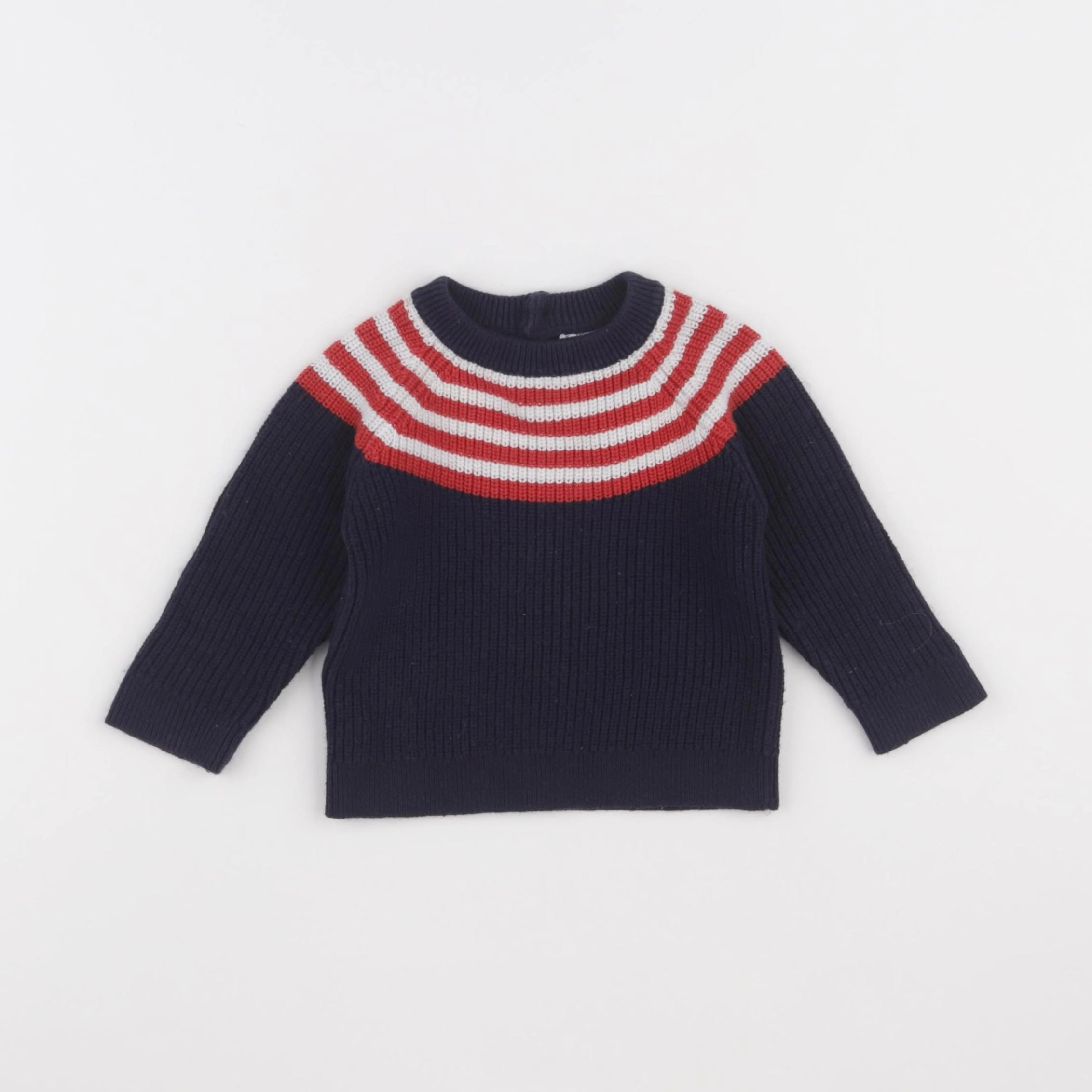 Jacadi - pull bleu - 6 mois