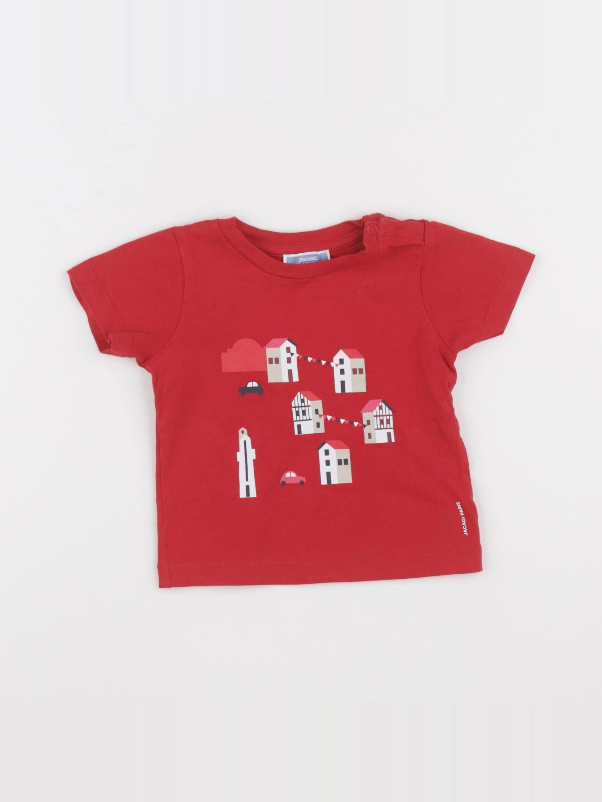 Jacadi - tee-shirt rouge - 12 mois
