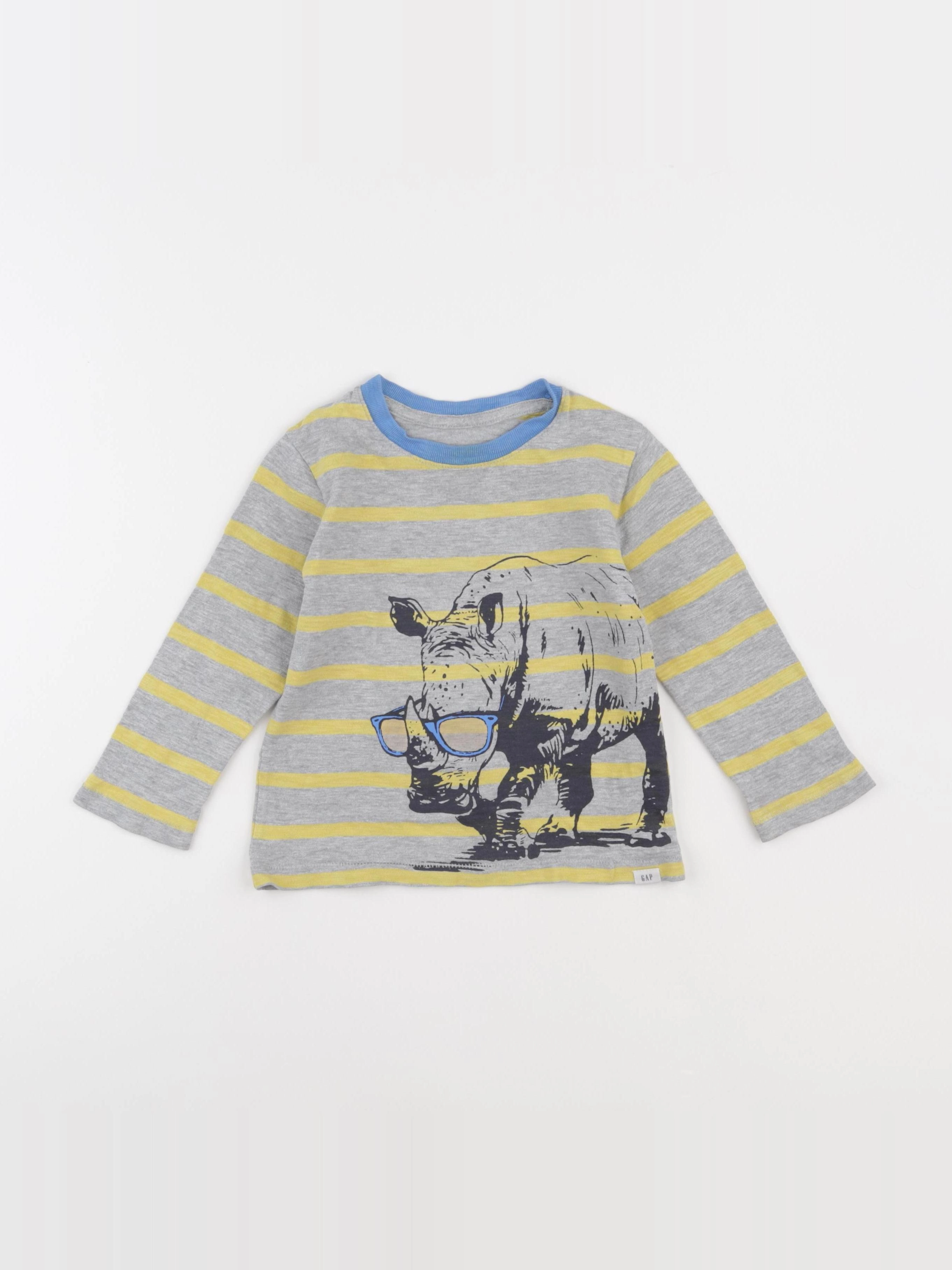 GAP - tee-shirt gris - 2 ans