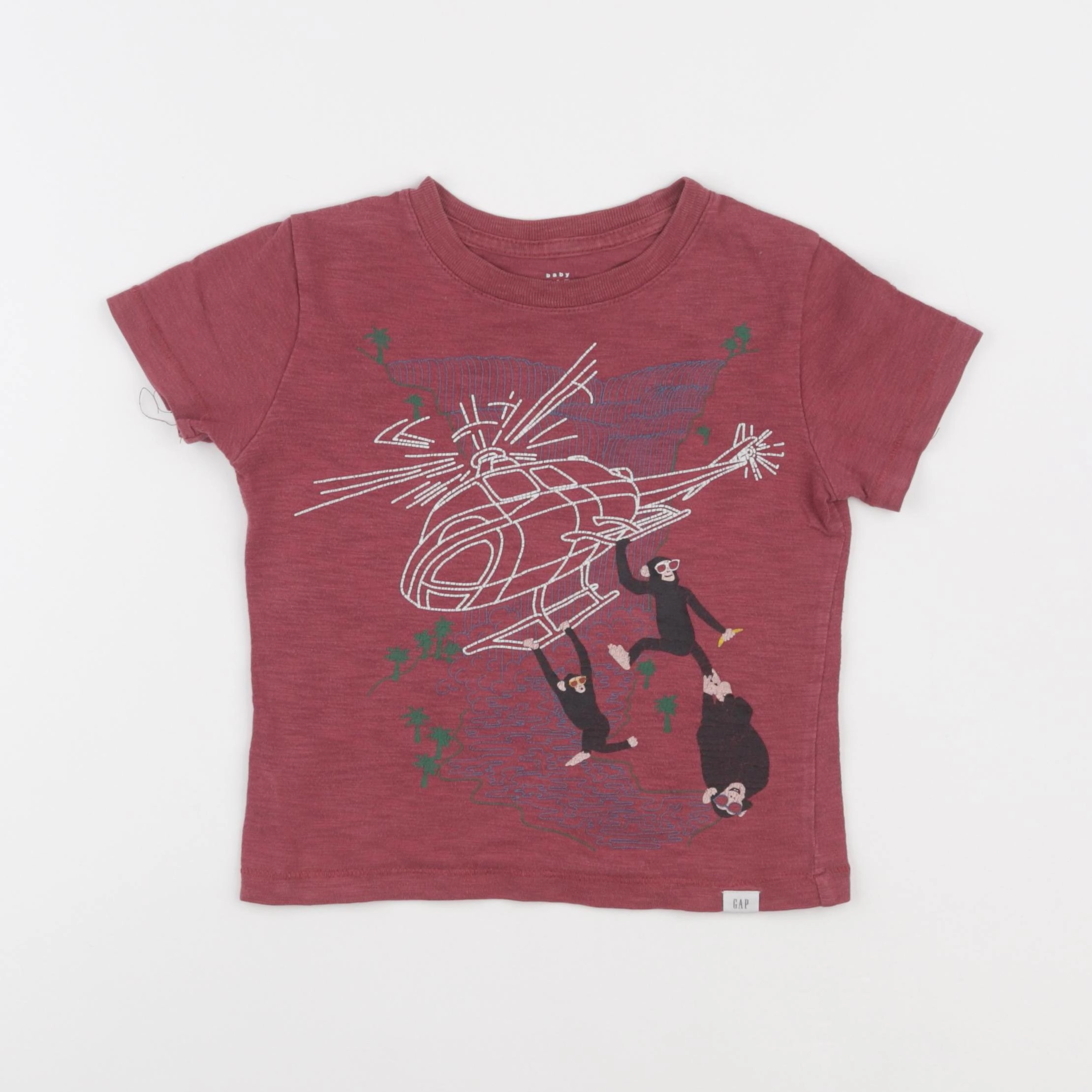 GAP - tee-shirt rouge - 2 ans