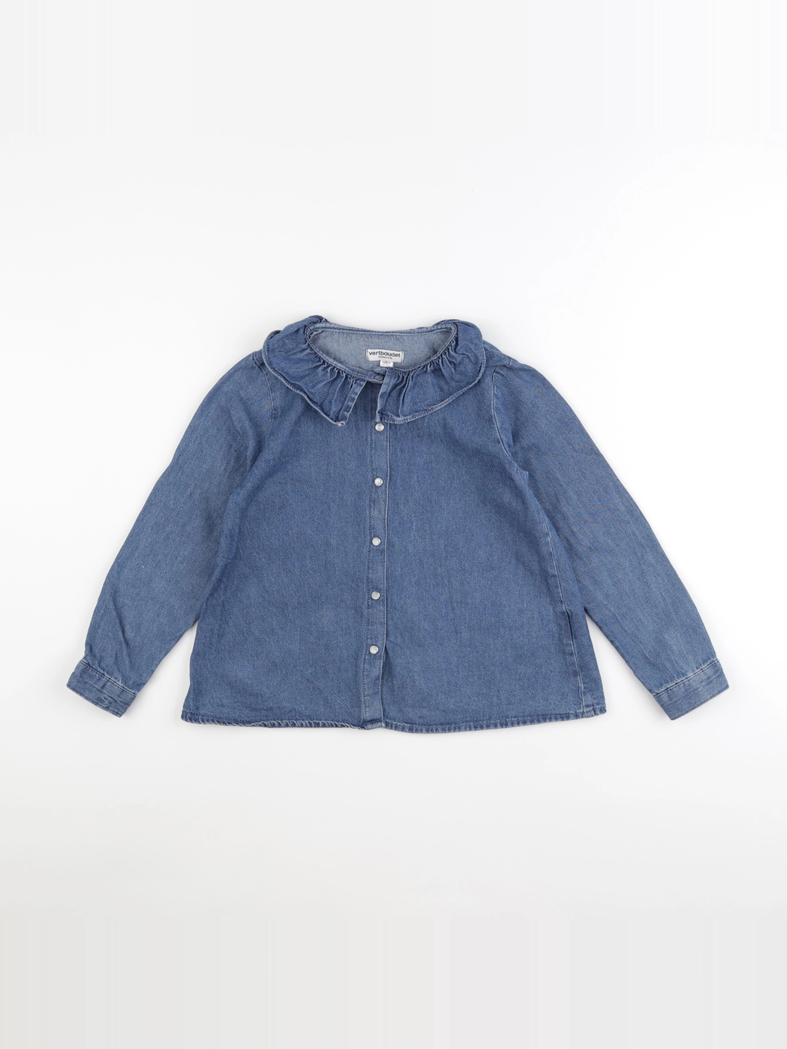 Vertbaudet - polo bleu - 8 ans