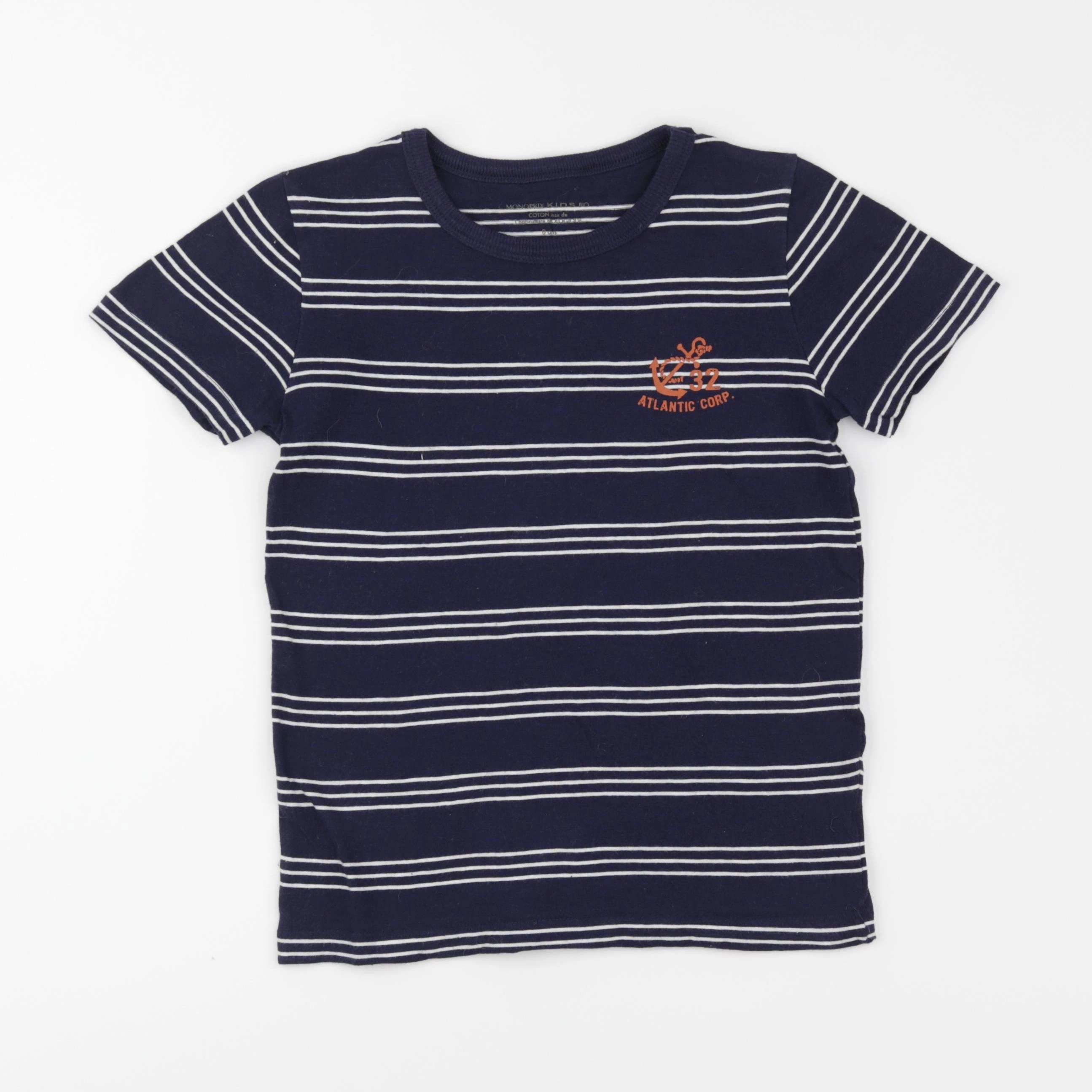 Monoprix - tee-shirt bleu - 8 ans