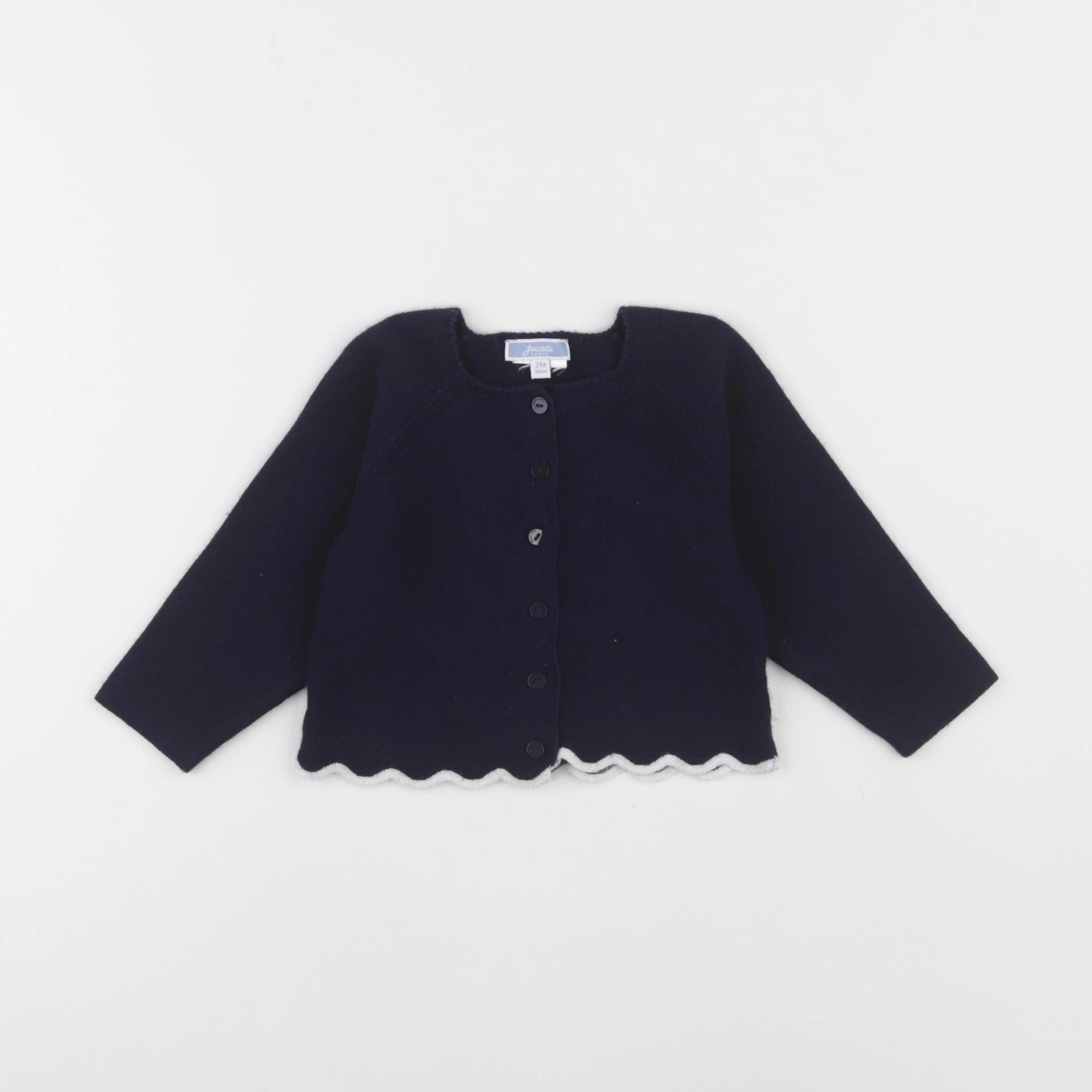 Jacadi - gilet bleu - 24 mois