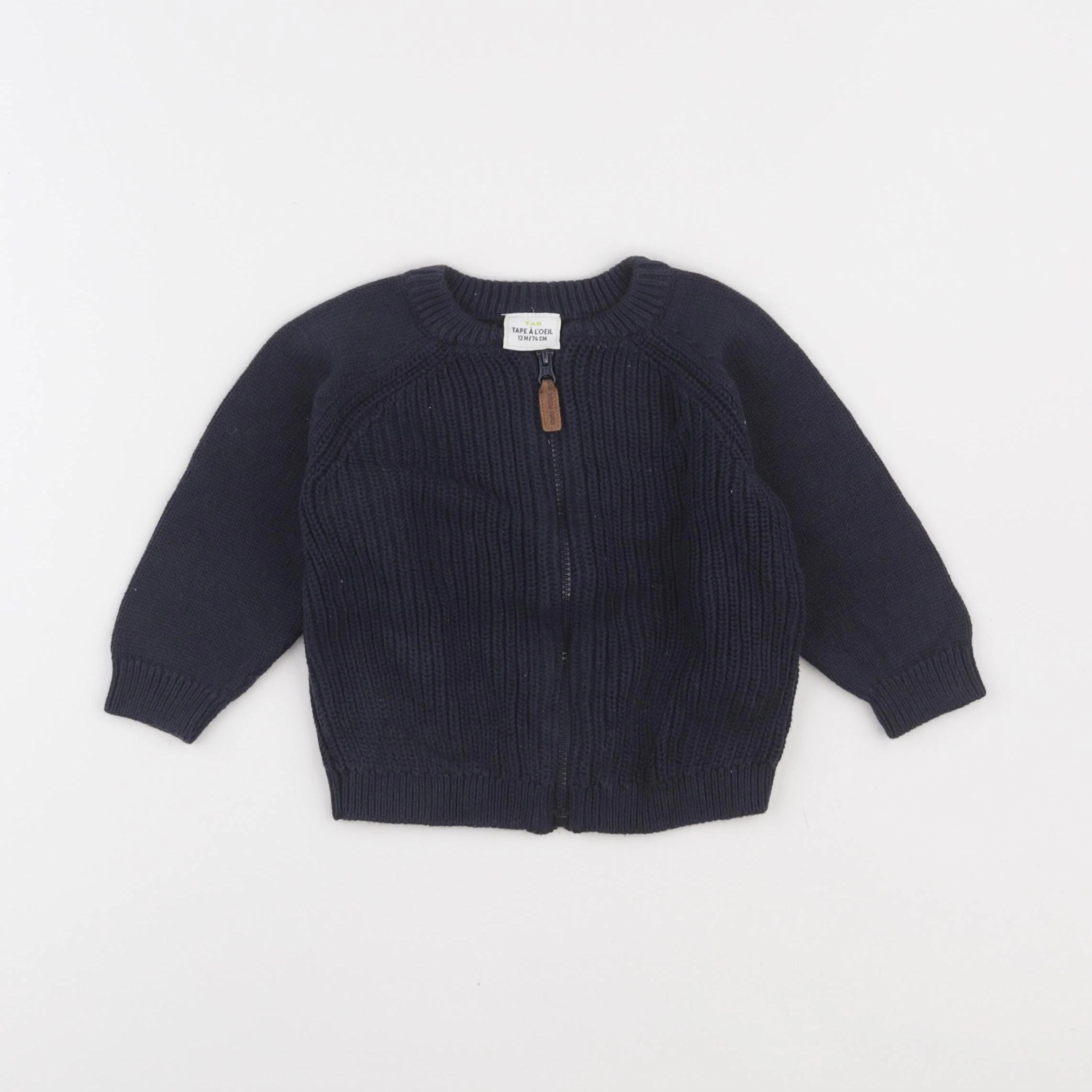 Tape à l'oeil - gilet bleu - 12 mois